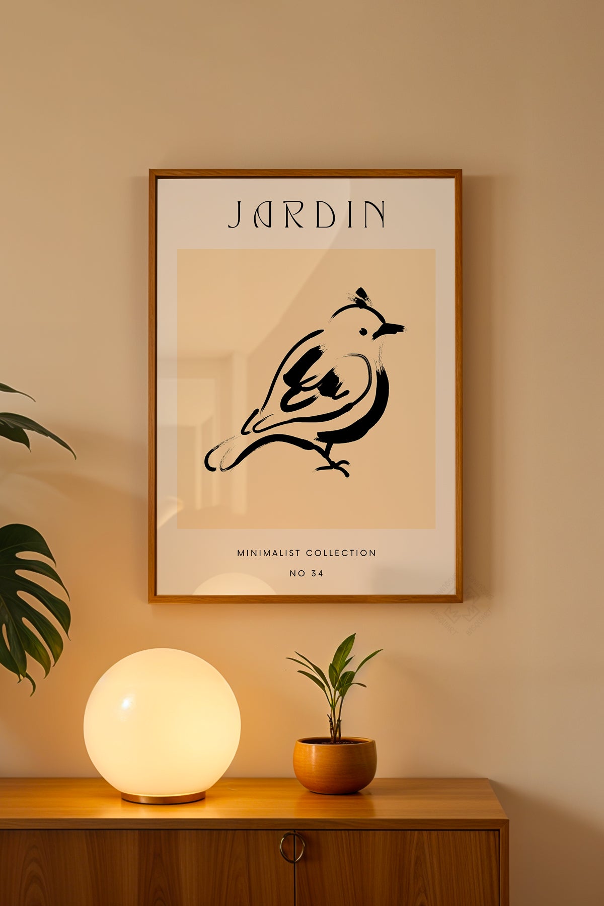 Bohemian Serisi Ahşap Çerçeveli Poster, Tablo No:79