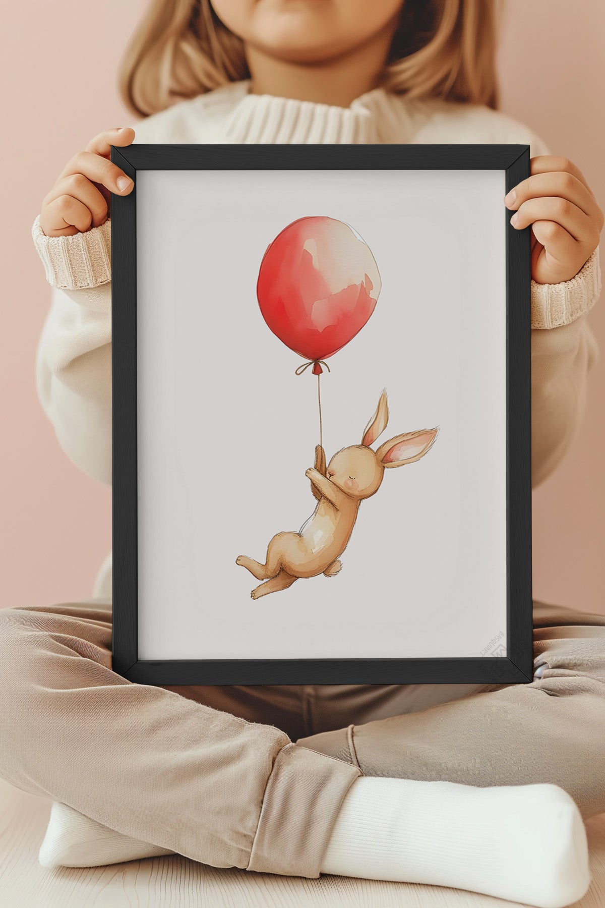 Çocuk Odası, Bebek Odası Siyah Çerçeveli Poster, Tablo No:75