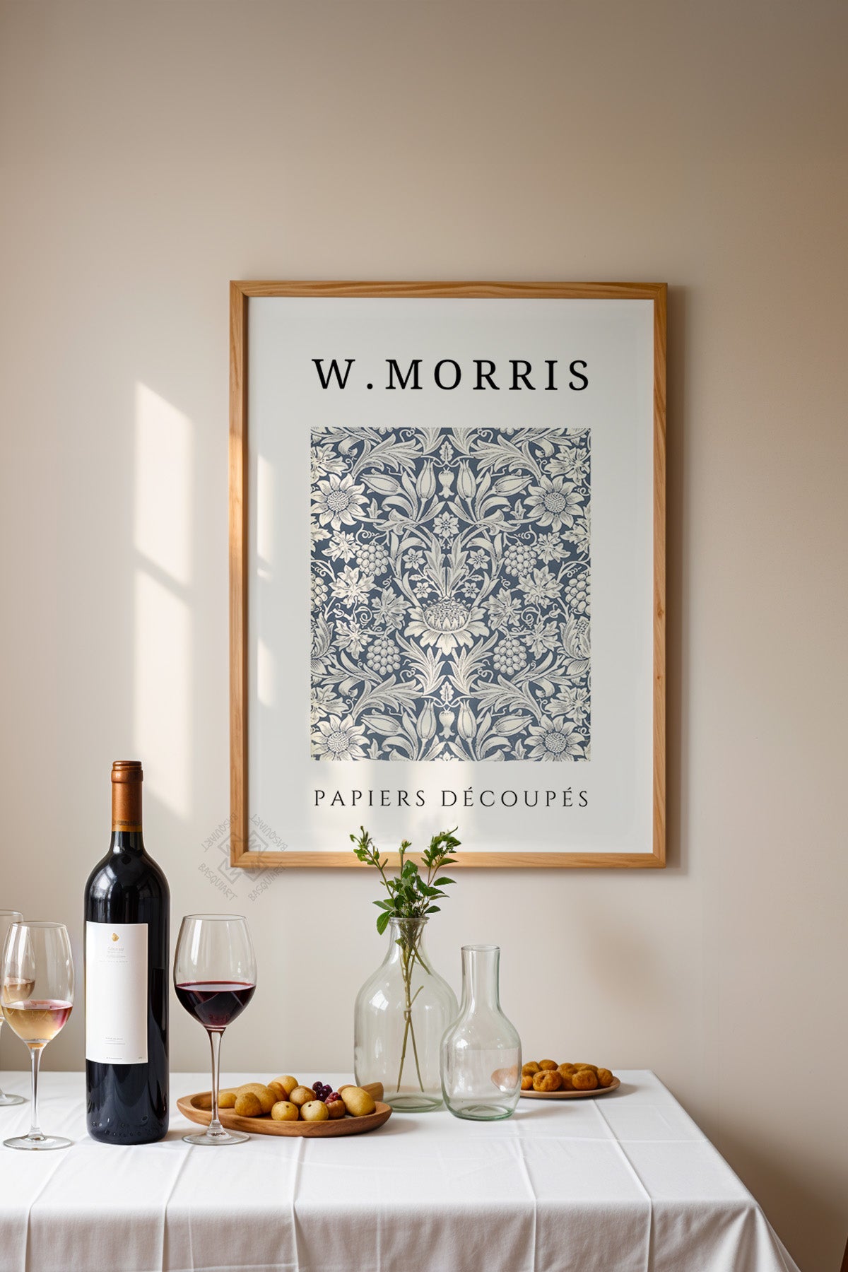 William Morris Serisi Ahşap Çerçeveli Poster, Tablo Duvar Dekoru No:1