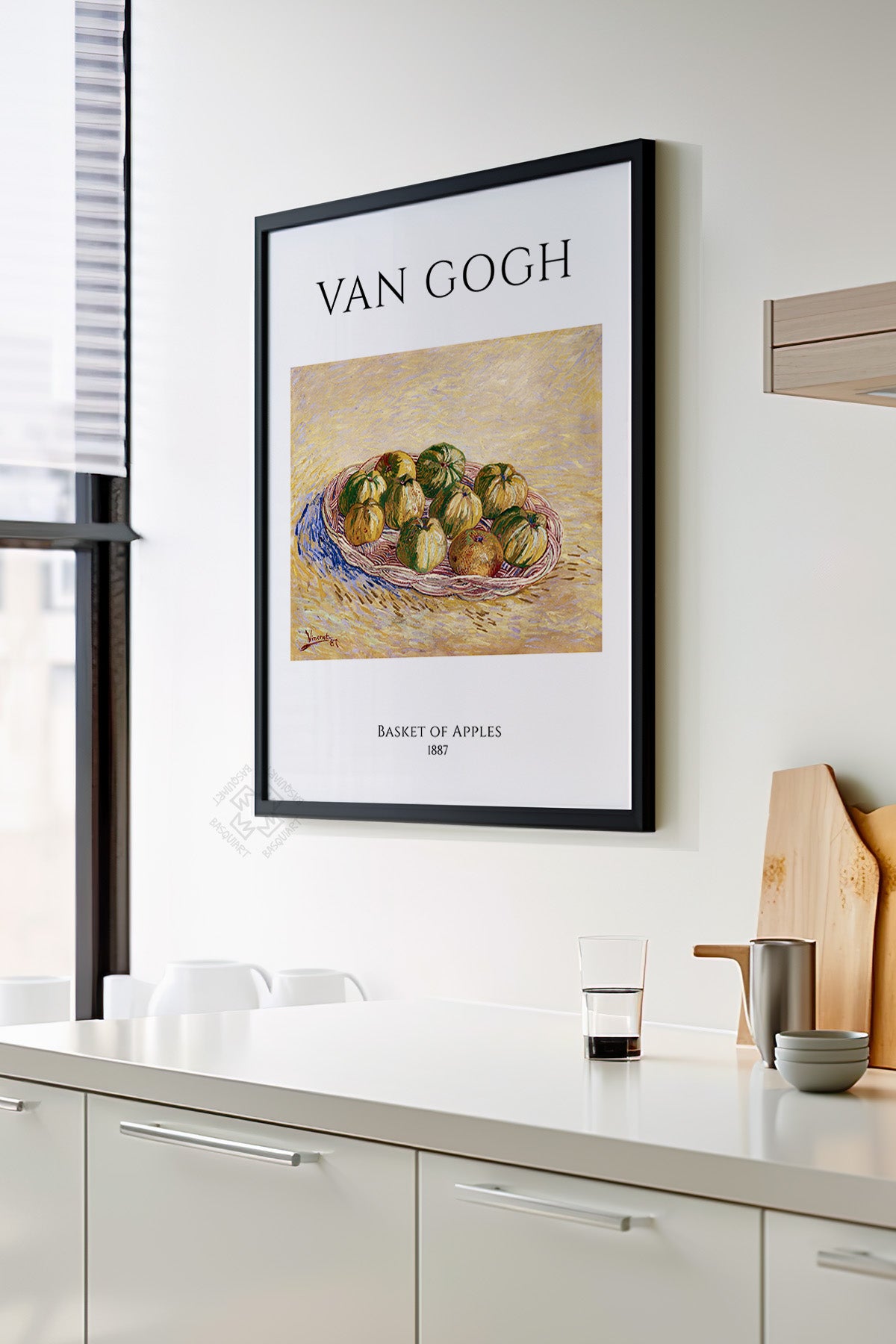 Vincent Van Gogh Serisi Siyah Çerçeveli Poster, Tablo Duvar Dekoru No:29