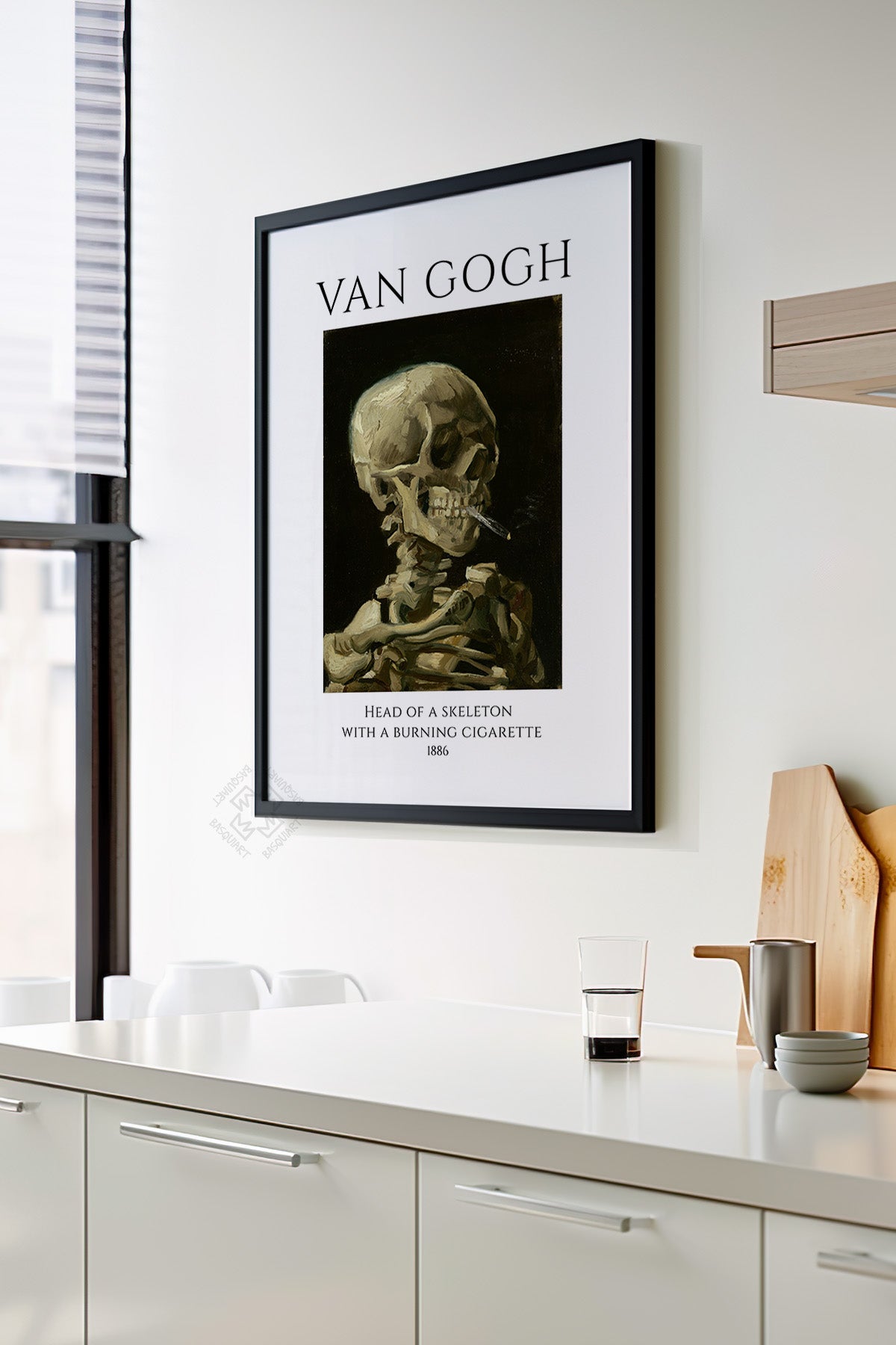 Vincent Van Gogh Serisi Siyah Çerçeveli Poster, Tablo Duvar Dekoru No:24
