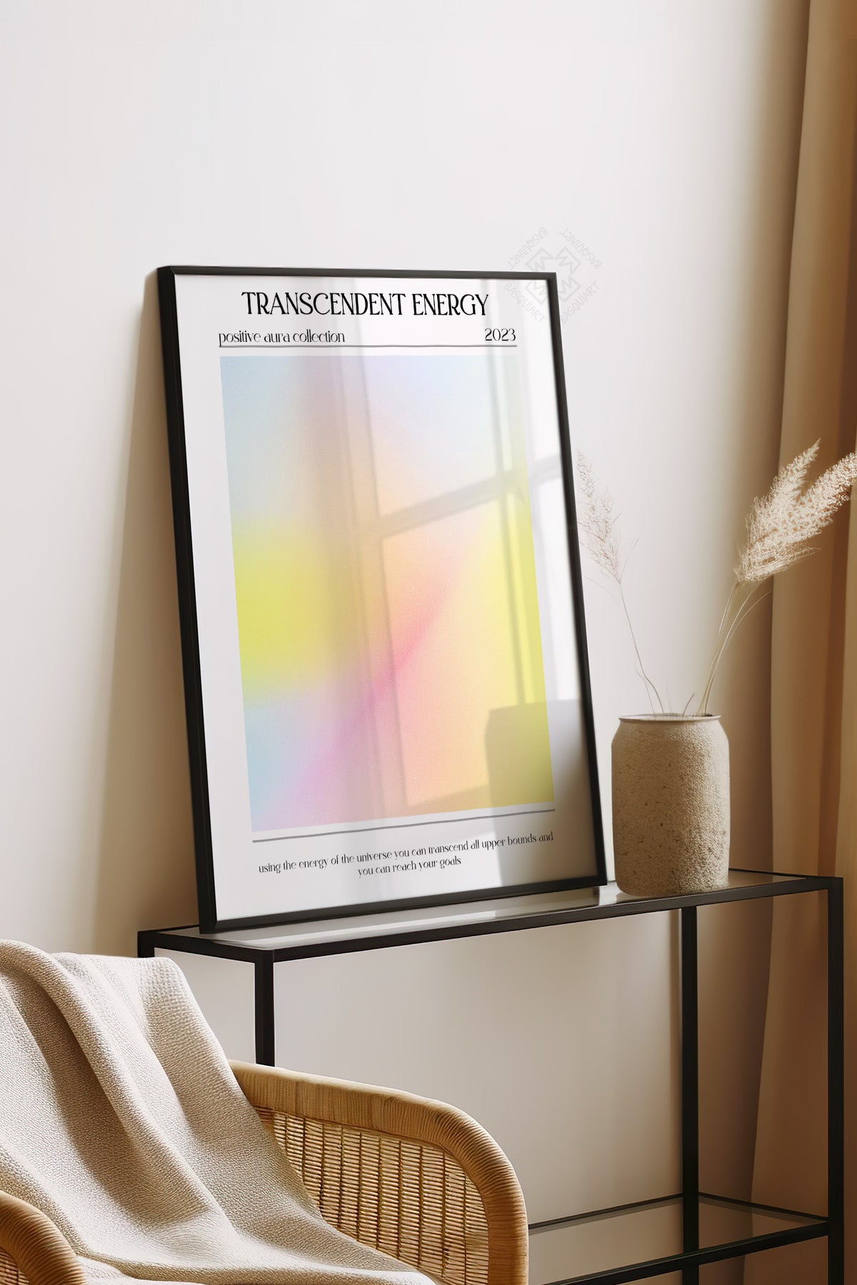 Aura Serisi Siyah Çerçeveli Poster, Tablo No:51