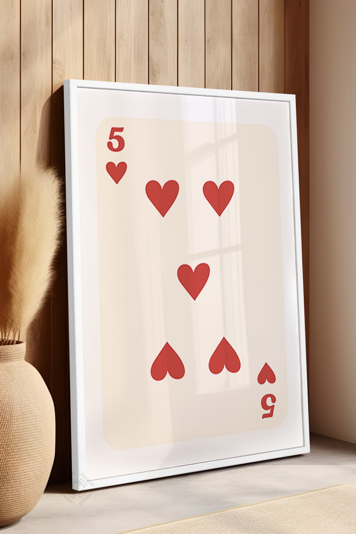Lucky You Serisi Beyaz Çerçeveli Poster, Tablo Duvar Dekoru No:74