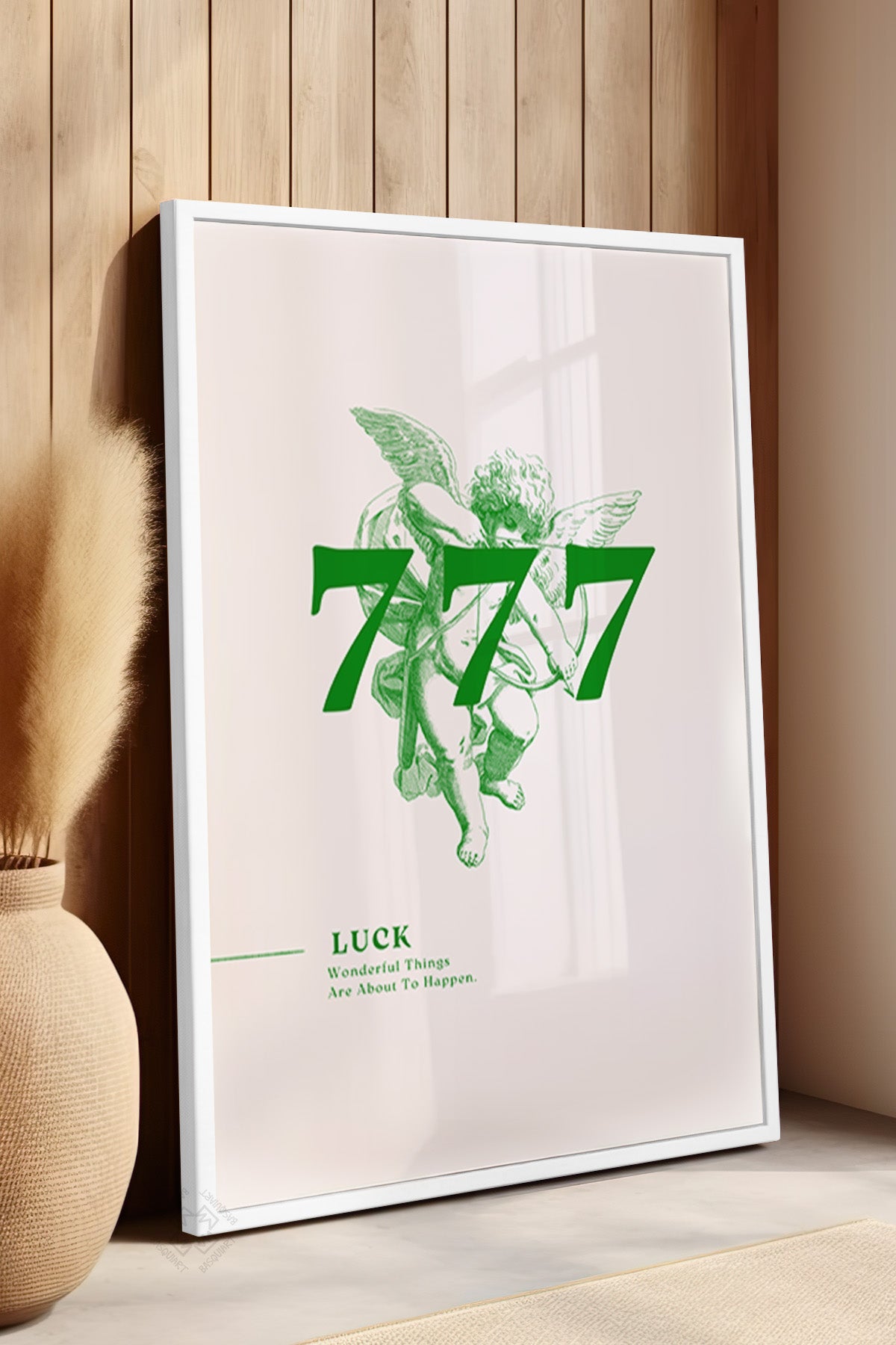 Lucky You Serisi Beyaz Çerçeveli Poster, Tablo Duvar Dekoru No:131
