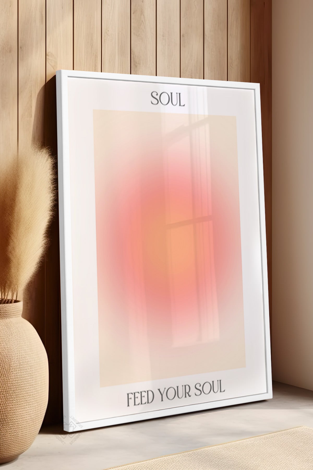 Aura Serisi Beyaz Çerçeveli Poster, Tablo No:142
