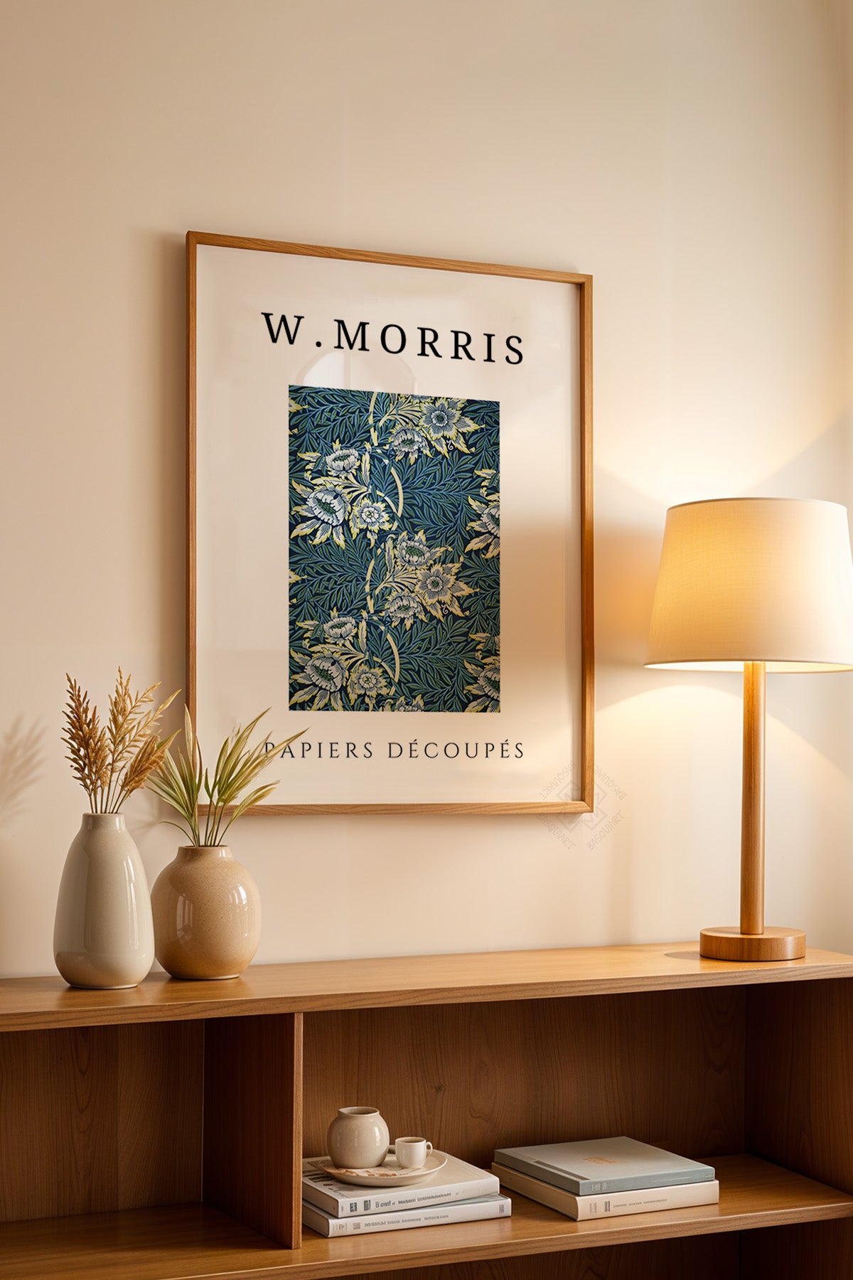 William Morris Serisi Ahşap Çerçeveli Poster, Tablo Duvar Dekoru No:15