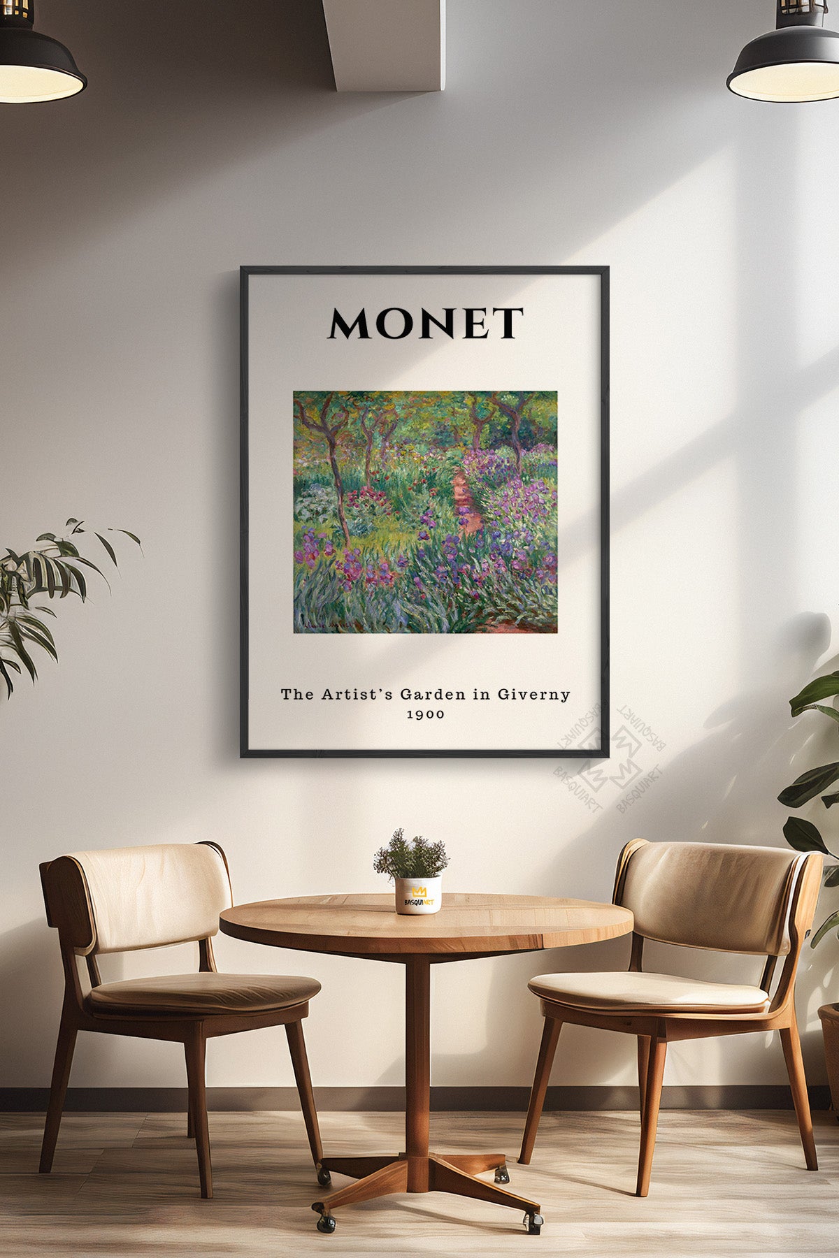 Claude Monet Serisi Siyah Çerçeveli Poster, Tablo Duvar Dekoru No:21