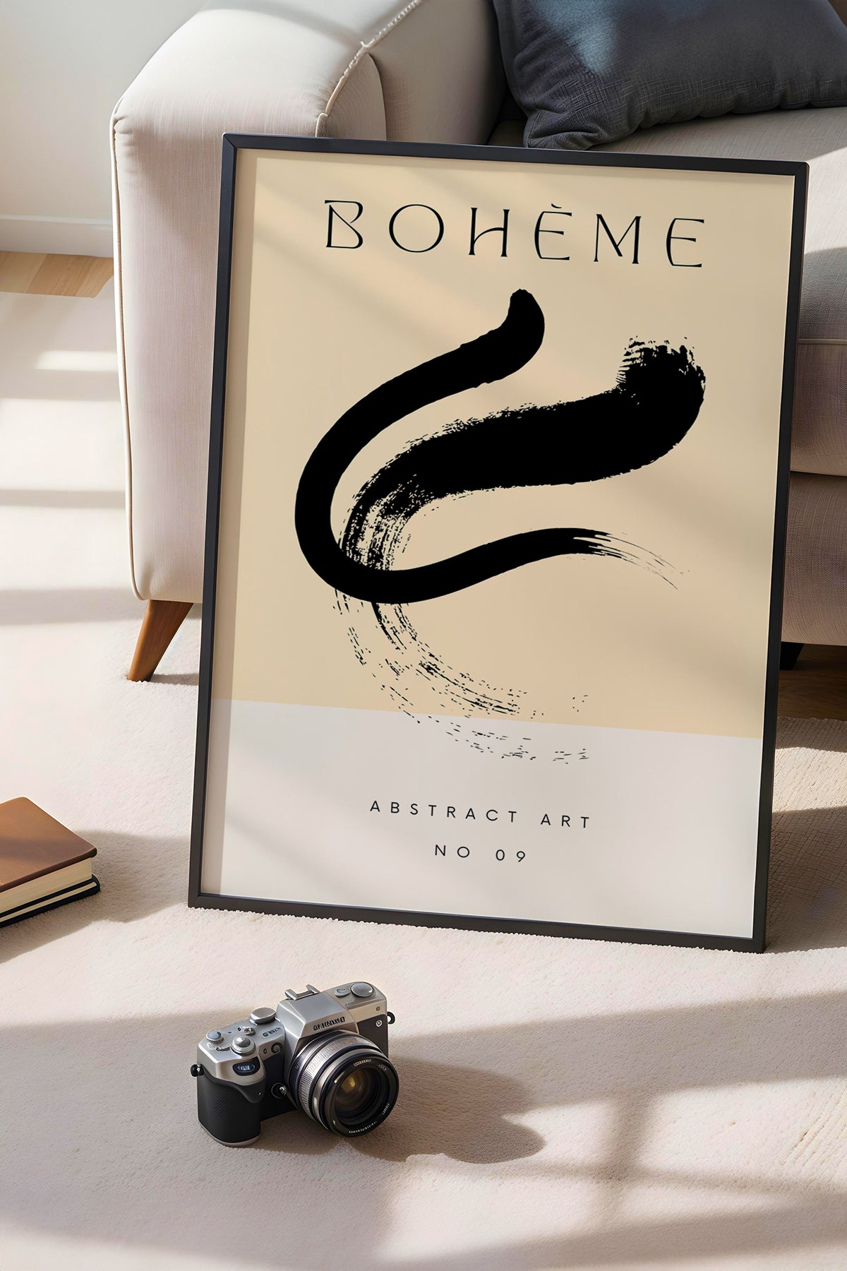 Bohemian Serisi Siyah Çerçeveli Poster, Tablo No:133