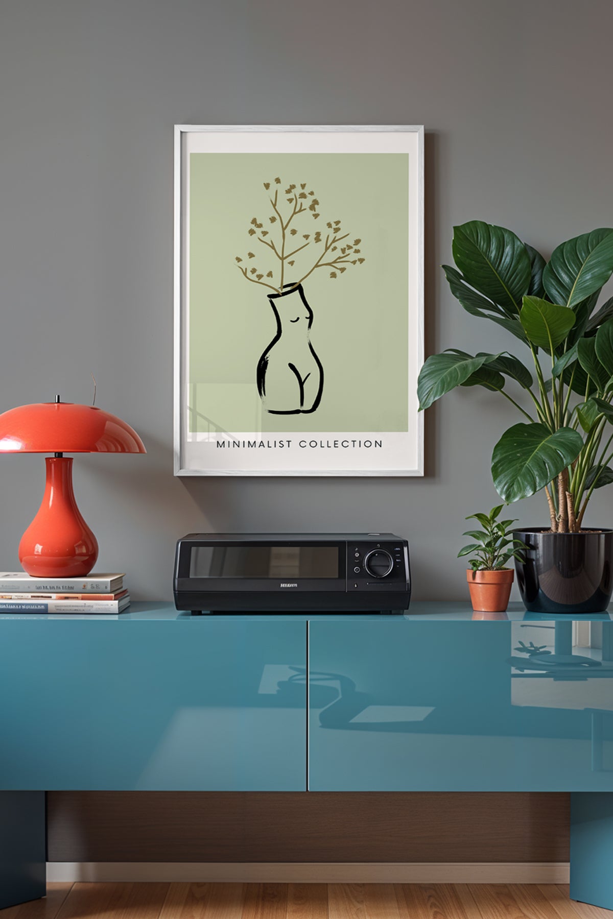 Bohemian Serisi Beyaz Çerçeveli Poster, Tablo No:58