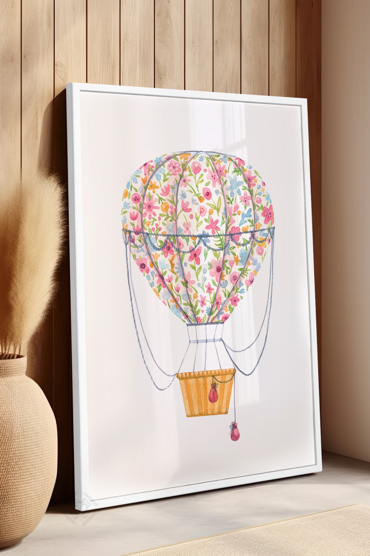 Çocuk Odası, Bebek Odası Beyaz Çerçeveli Poster, Tablo No:5