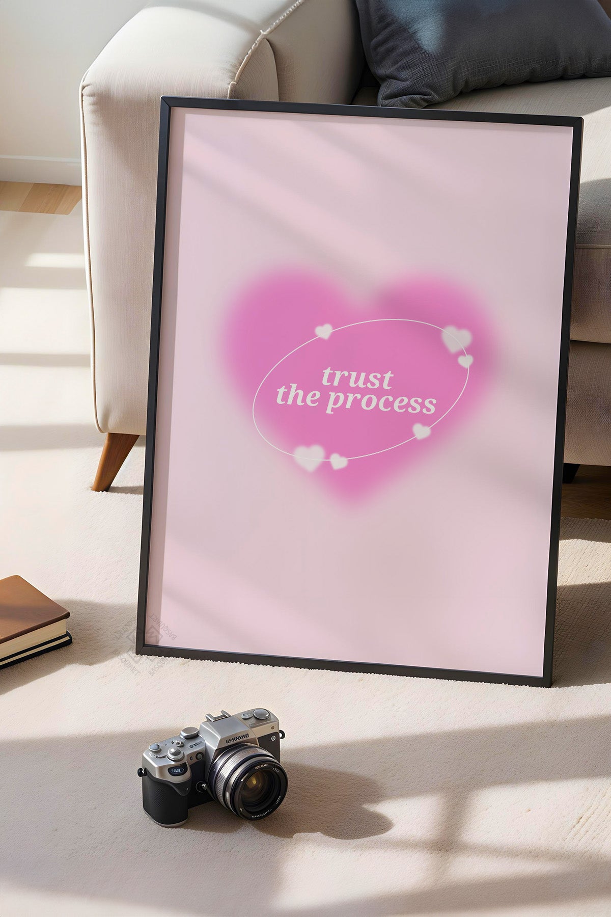 Aura Serisi Siyah Çerçeveli Poster, Tablo No:174