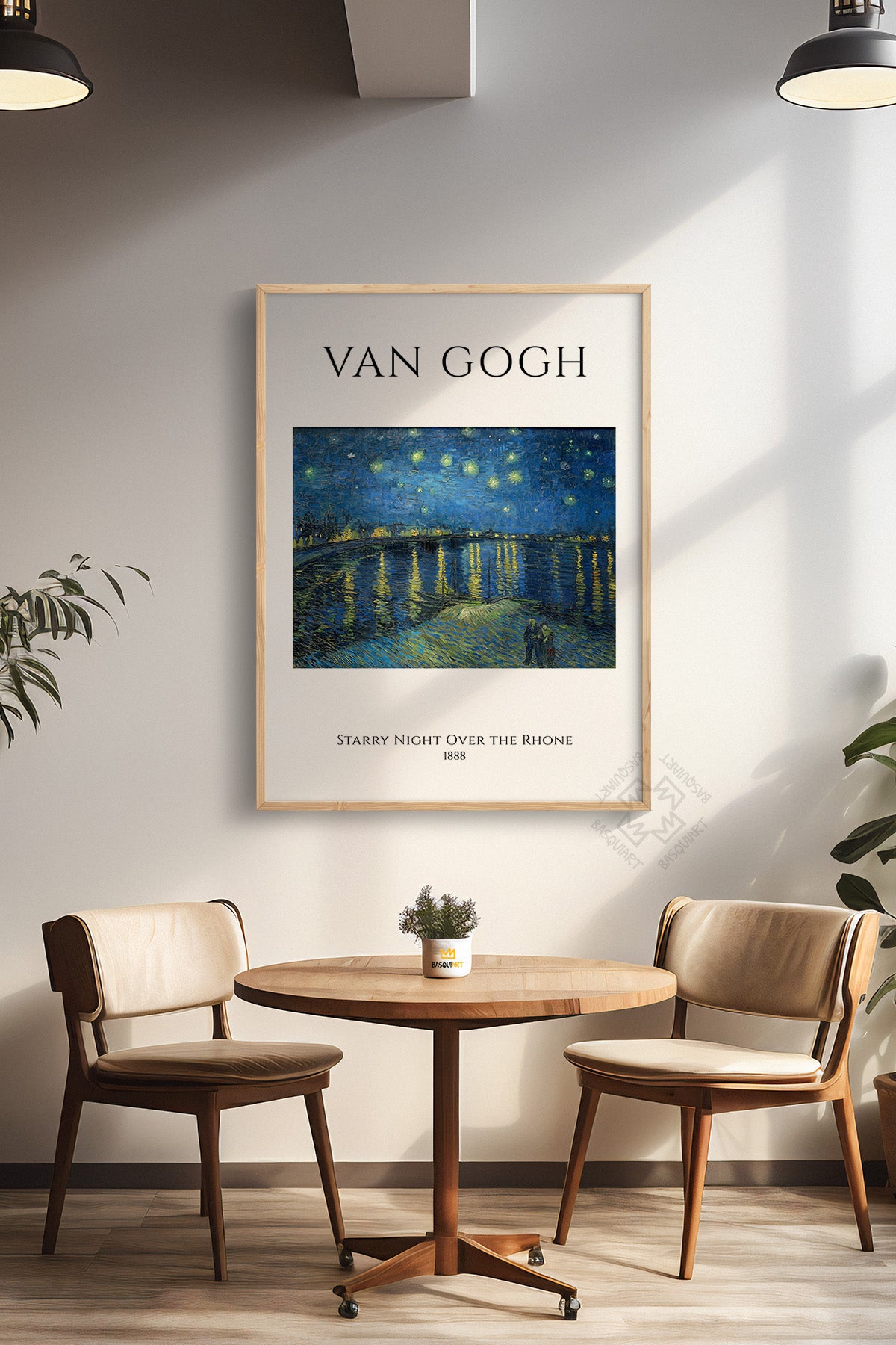 Vincent Van Gogh Serisi Ahşap Çerçeveli Poster, Tablo Duvar Dekoru No:7