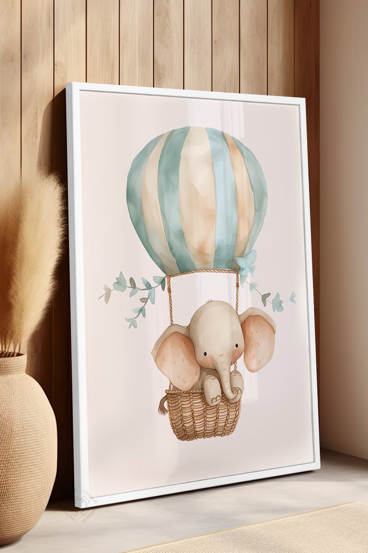 Çocuk Odası, Bebek Odası Beyaz Çerçeveli Poster, Tablo No:46