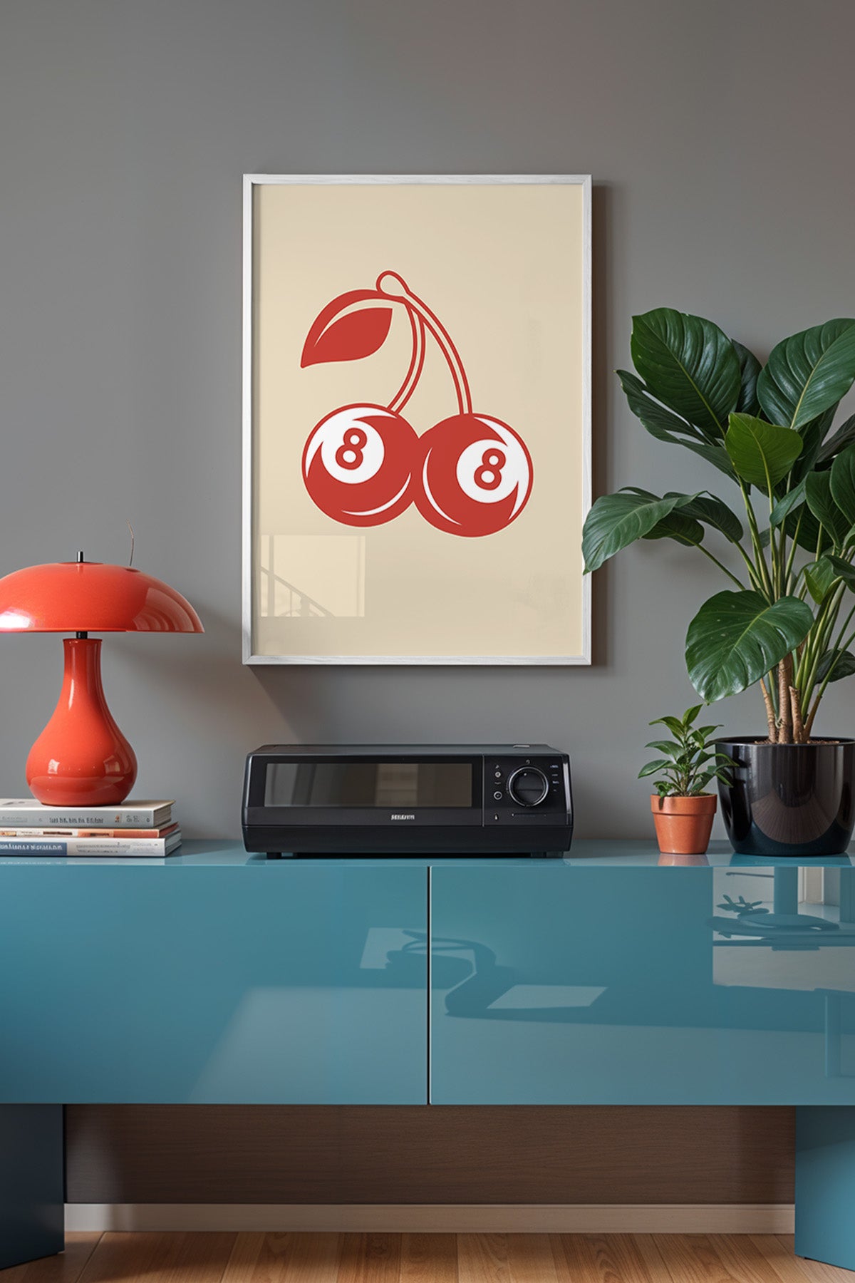 Lucky You Serisi Beyaz Çerçeveli Poster, Tablo Duvar Dekoru No:69
