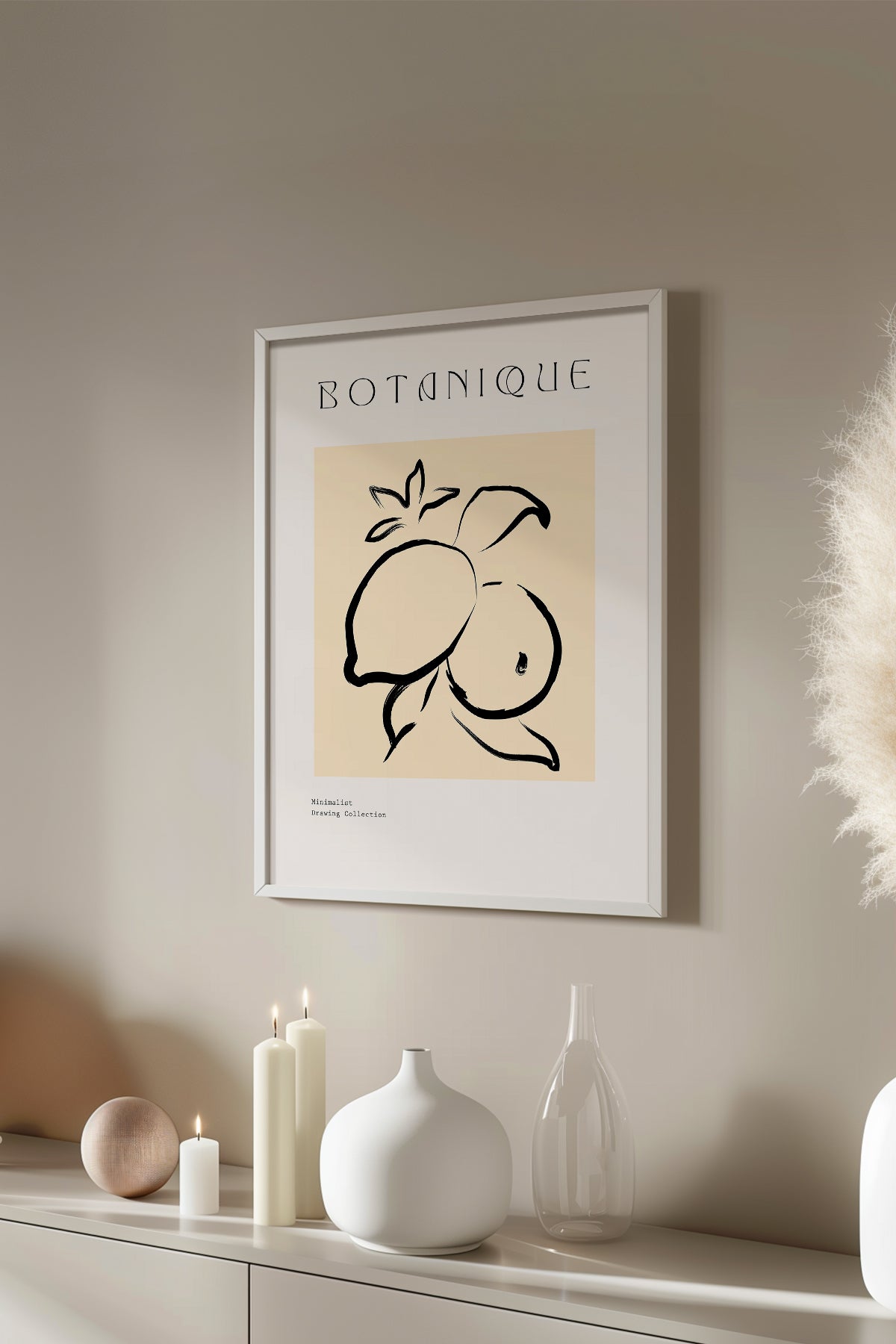 Bohemian Serisi Beyaz Çerçeveli Poster, Tablo No:128