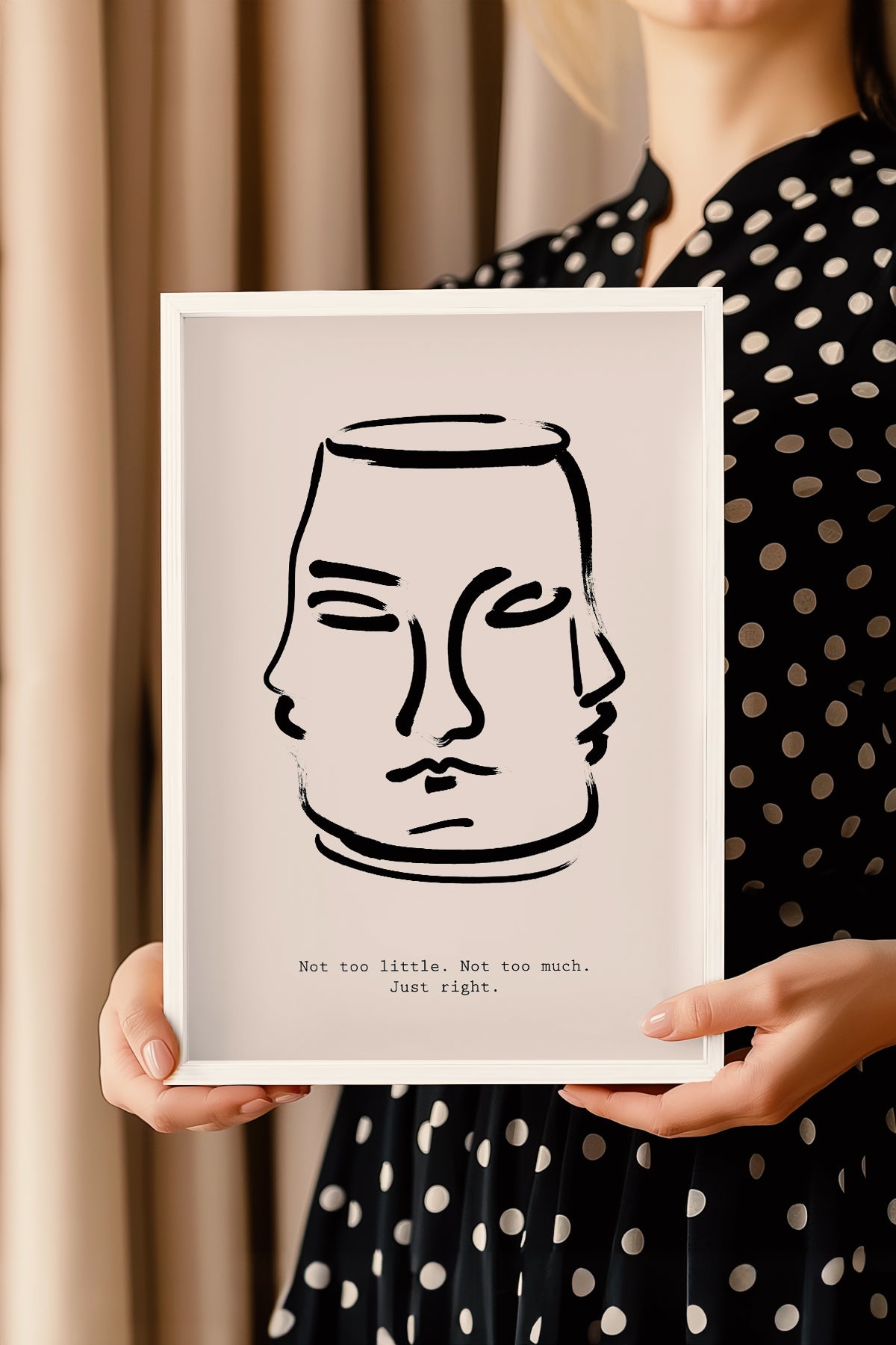 Bohemian Serisi Beyaz Çerçeveli Poster, Tablo No:72