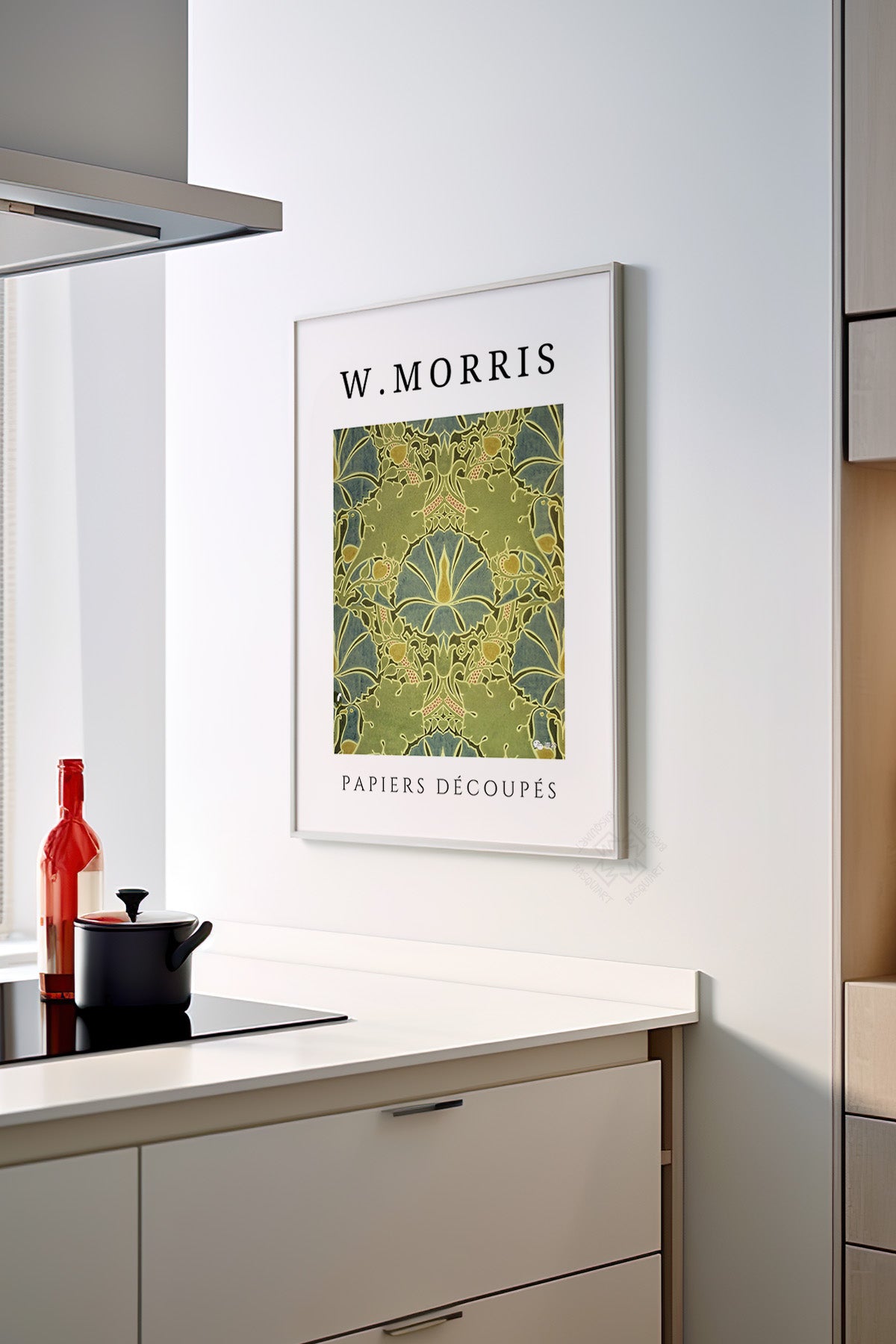 William Morris Serisi Beyaz Çerçeveli Poster, Tablo Duvar Dekoru No:3