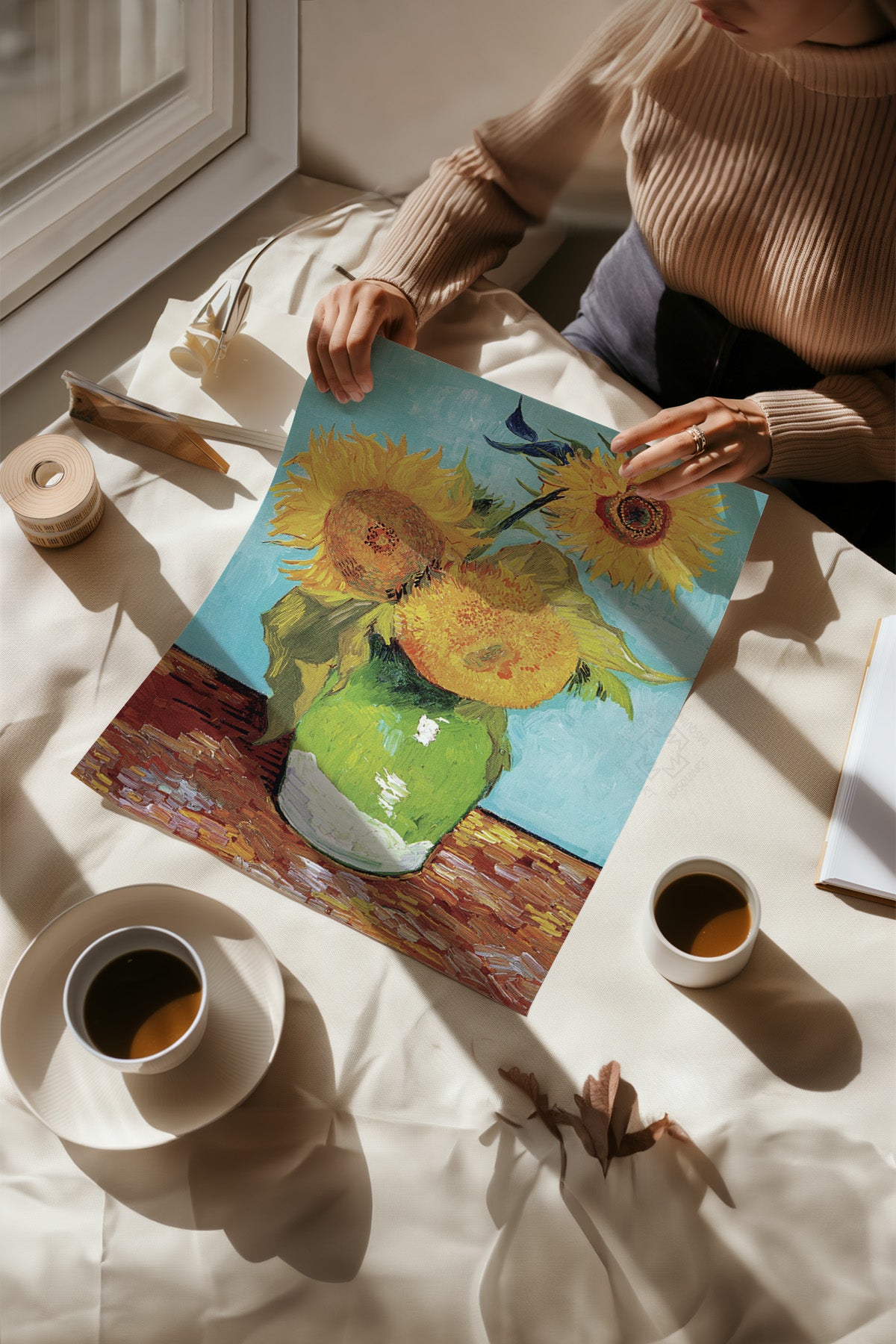 Van Gogh Tablo 4'lü Poster Seti, Duvar Dekoru No:48