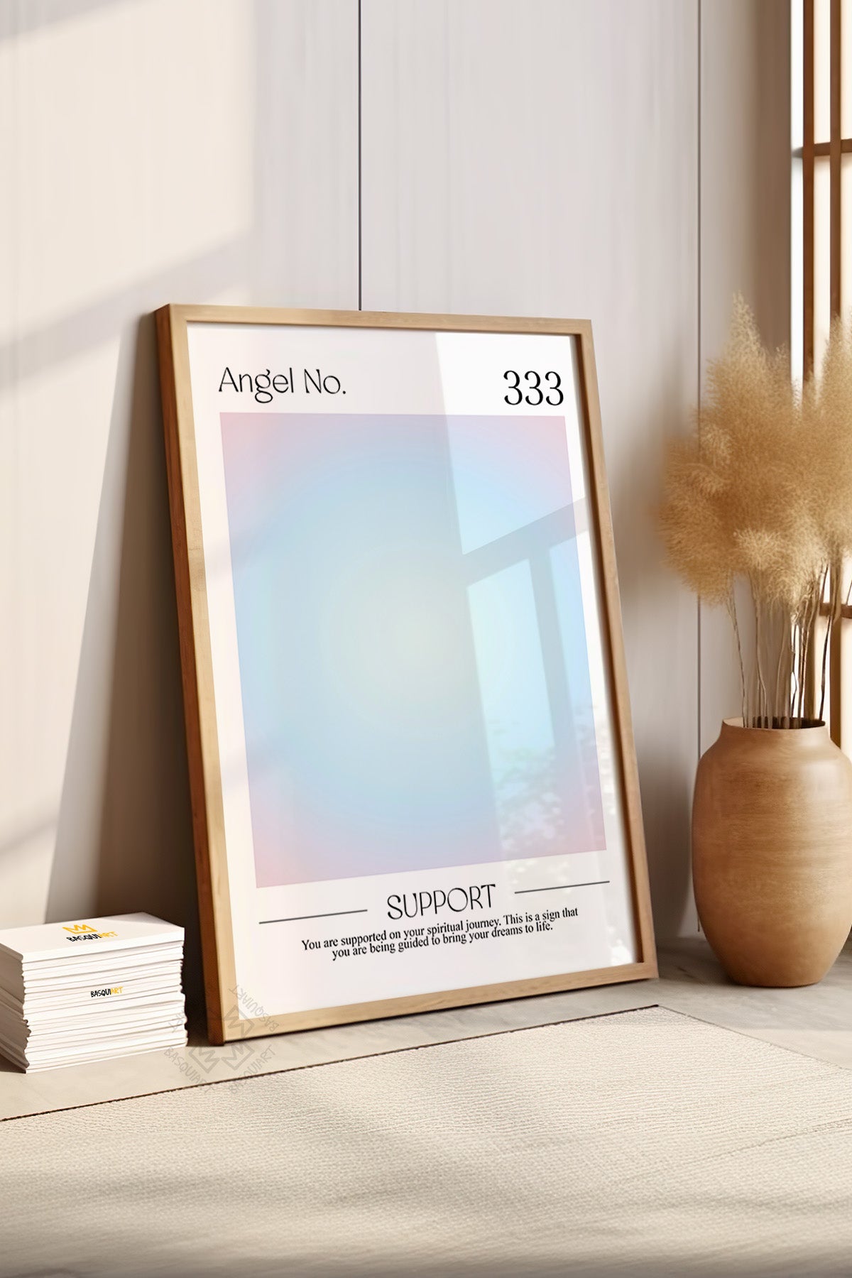 Aura Serisi Ahşap Çerçeveli Poster, Tablo No:7