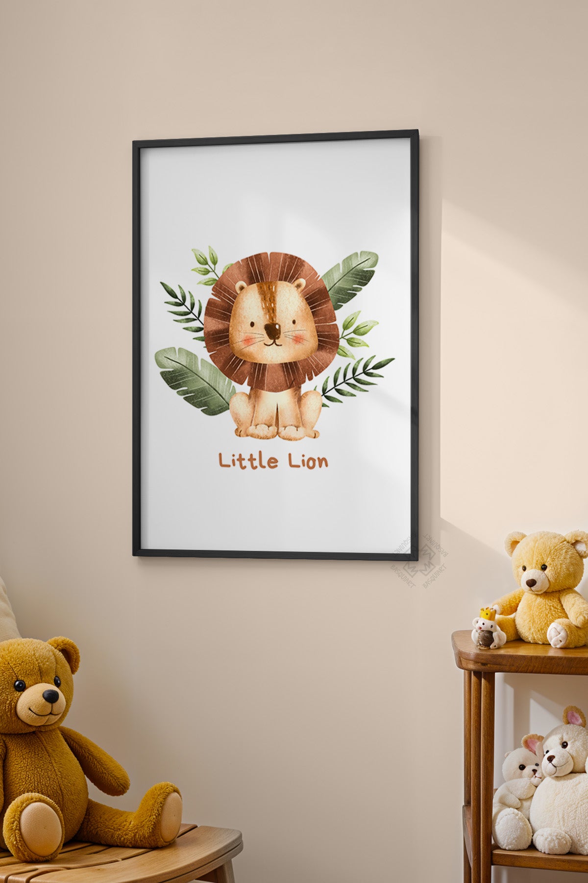 Çocuk Odası, Bebek Odası Siyah Çerçeveli Poster, Tablo No:97