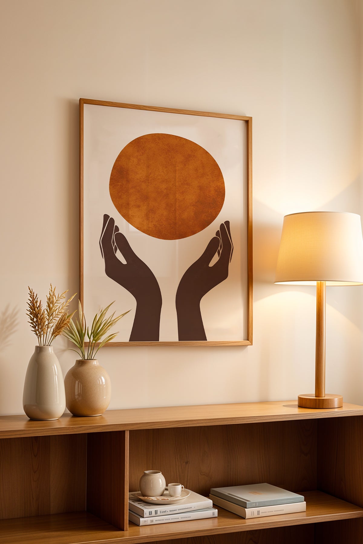Bohemian Serisi Ahşap Çerçeveli Poster, Tablo No:34