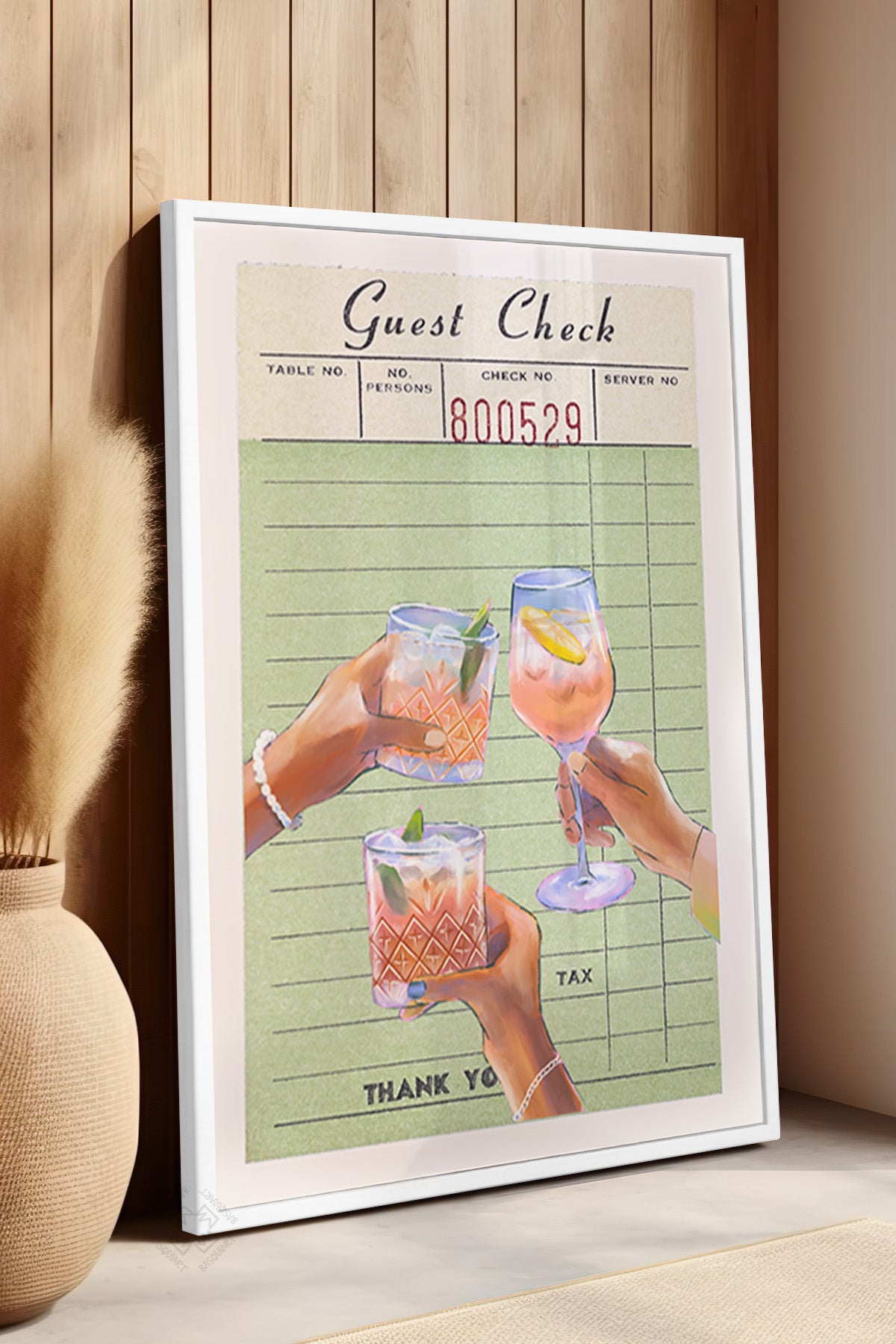 Lucky You Serisi Beyaz Çerçeveli Poster, Tablo Duvar Dekoru No:136