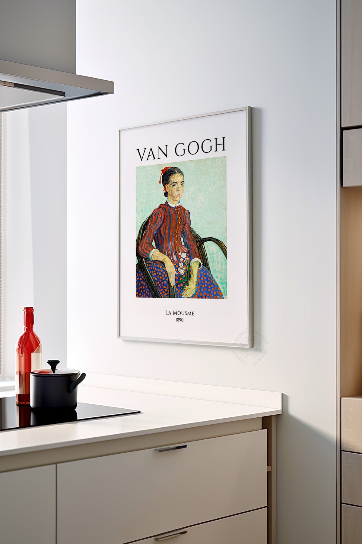 Vincent Van Gogh Serisi Beyaz Çerçeveli Poster, Tablo Duvar Dekoru No:15