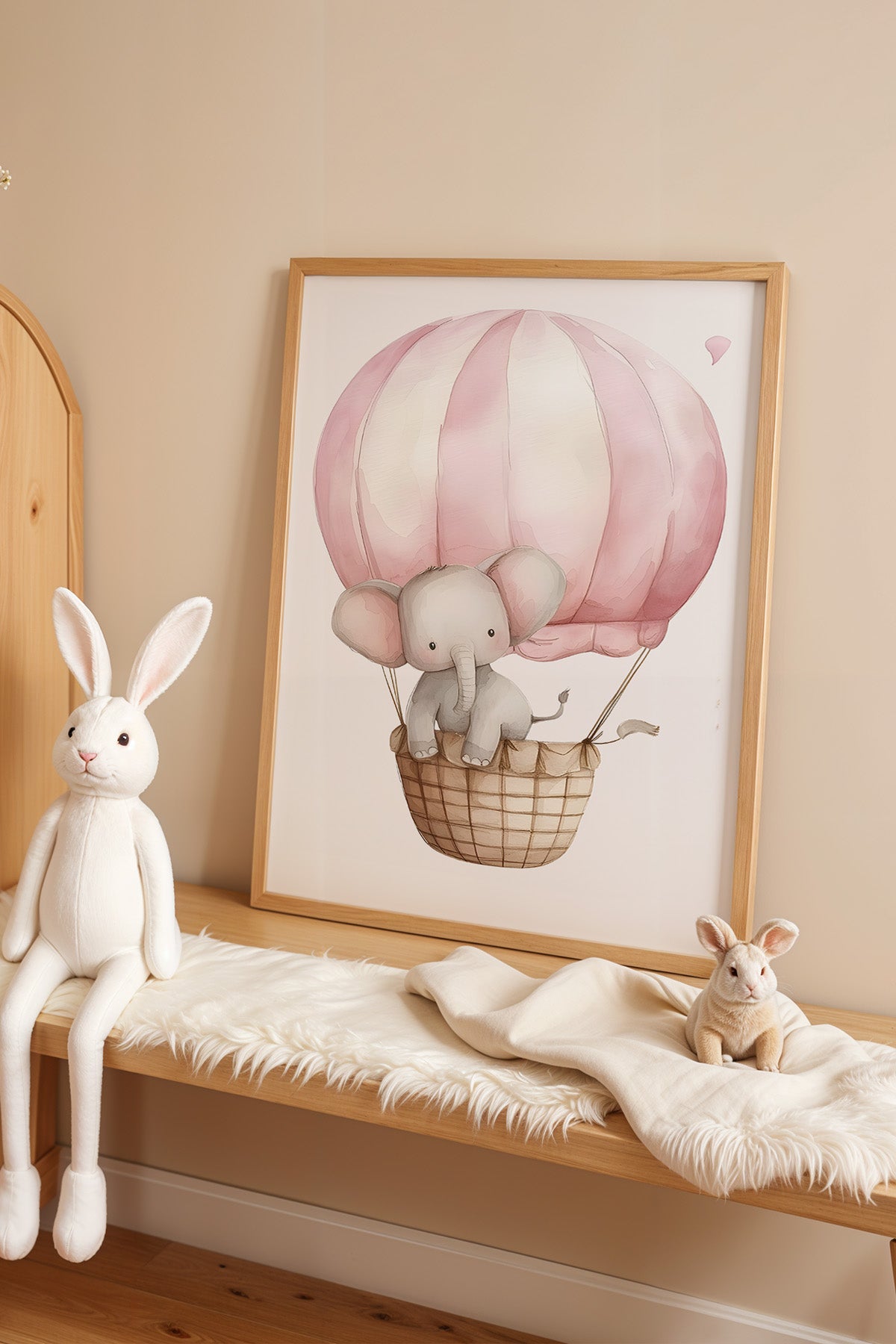 Çocuk Odası, Bebek Odası Ahşap Çerçeveli Poster, Tablo No:45