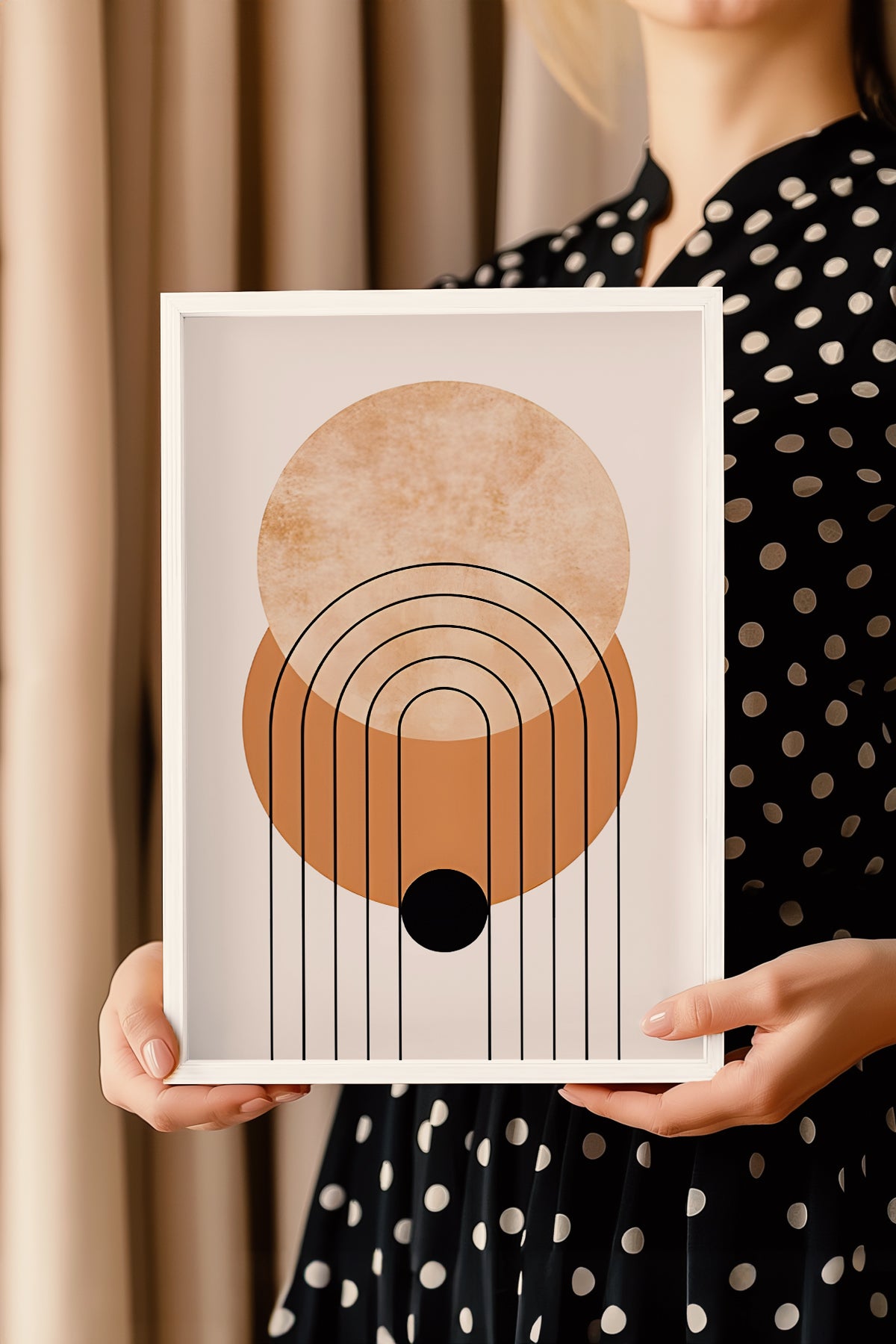 Bohemian Serisi Beyaz Çerçeveli Poster, Tablo No:32