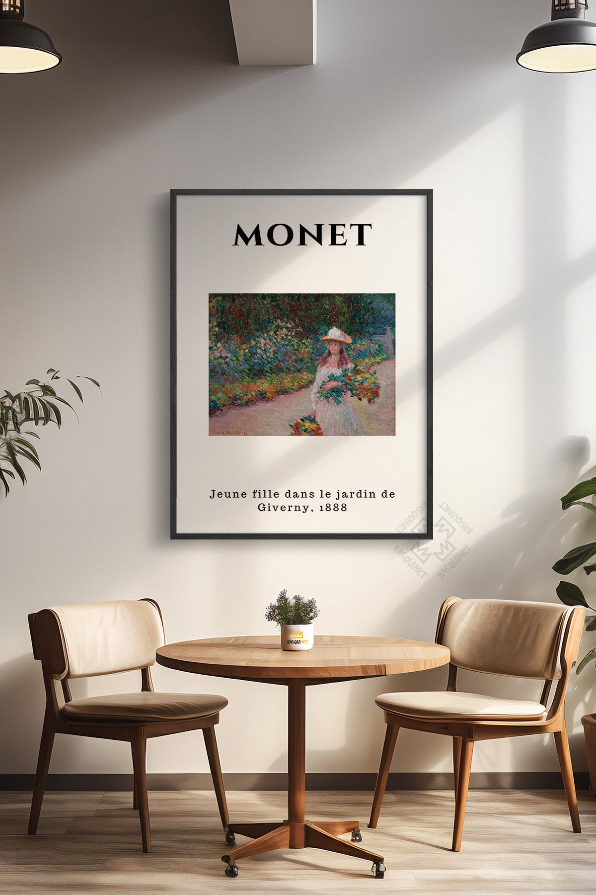 Claude Monet Serisi Siyah Çerçeveli Poster, Tablo Duvar Dekoru No:2