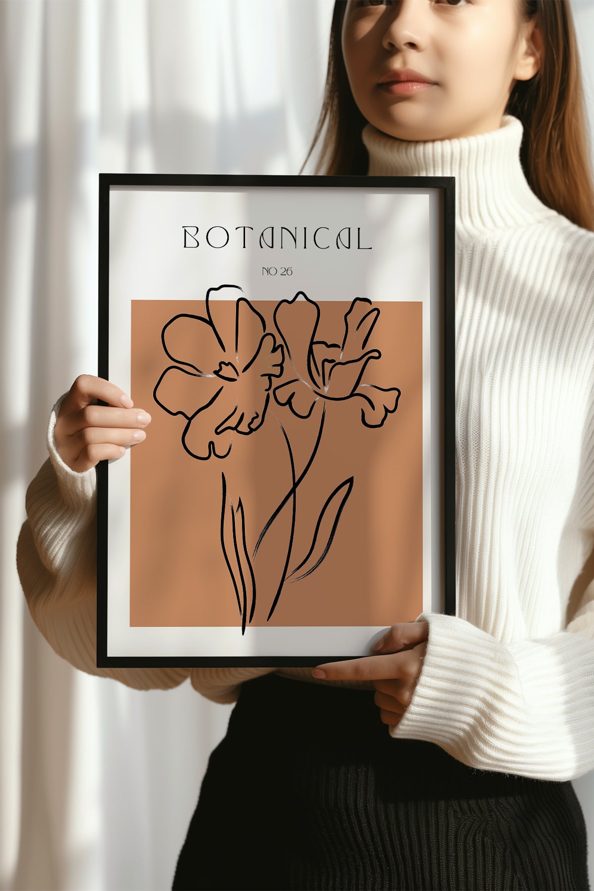 Bohemian Serisi Siyah Çerçeveli Poster, Tablo No:124