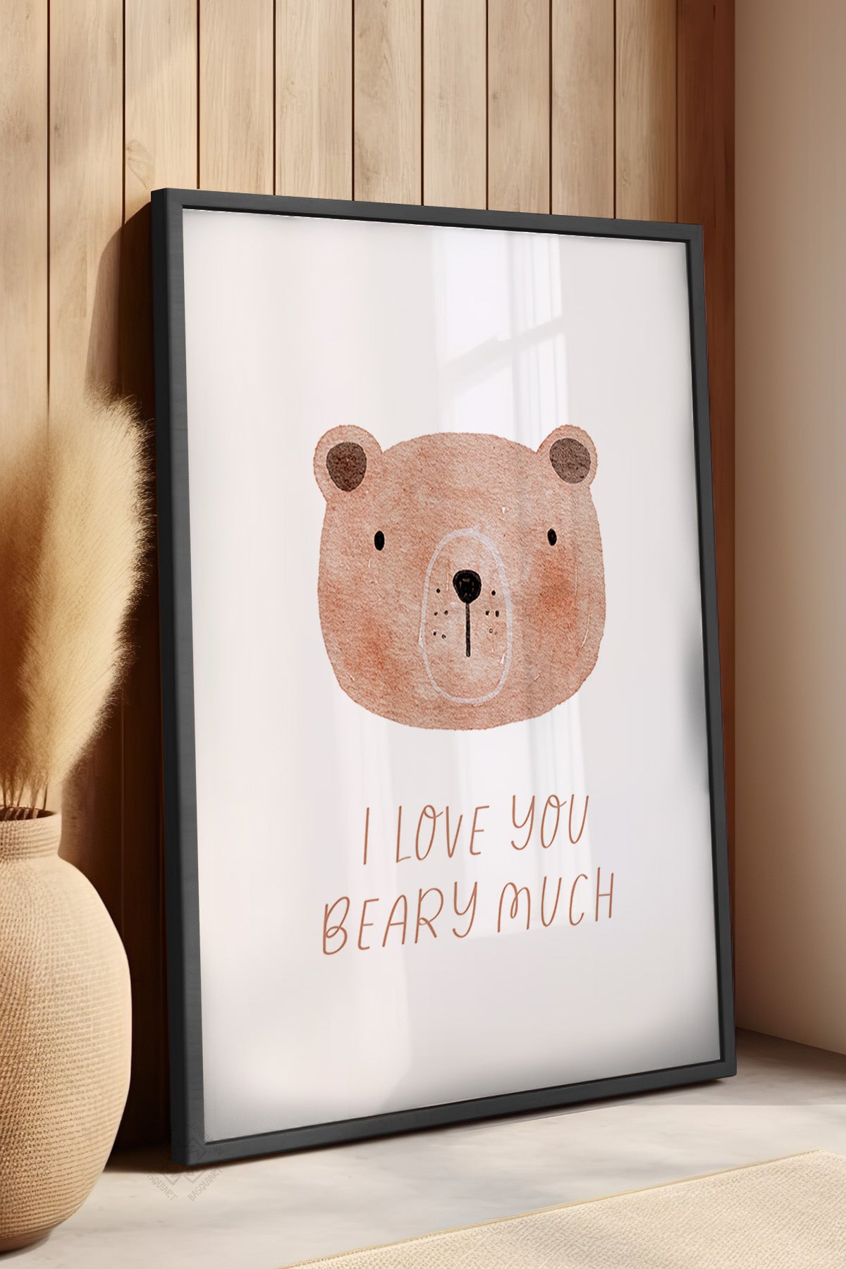 Çocuk Odası, Bebek Odası Siyah Çerçeveli Poster, Tablo No:96