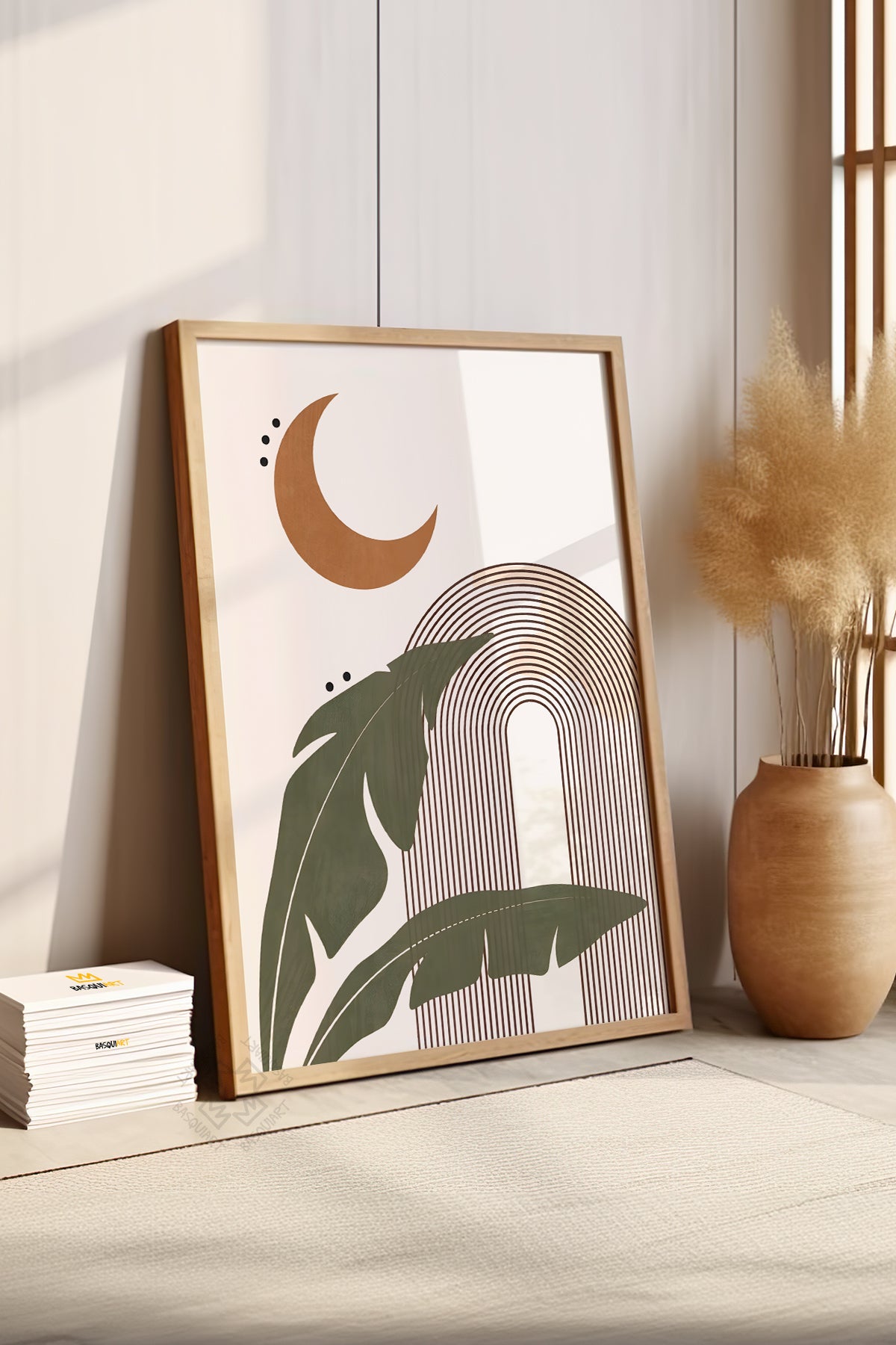 Bohemian Serisi Ahşap Çerçeveli Poster, Tablo No:42