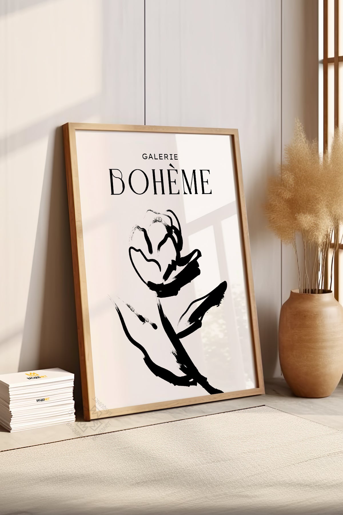 Bohemian Serisi Ahşap Çerçeveli Poster, Tablo No:127