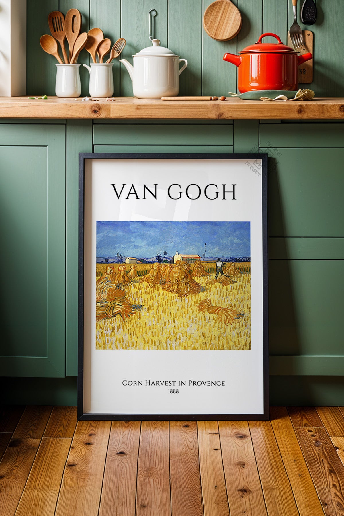 Vincent Van Gogh Serisi Siyah Çerçeveli Poster, Tablo Duvar Dekoru No:1
