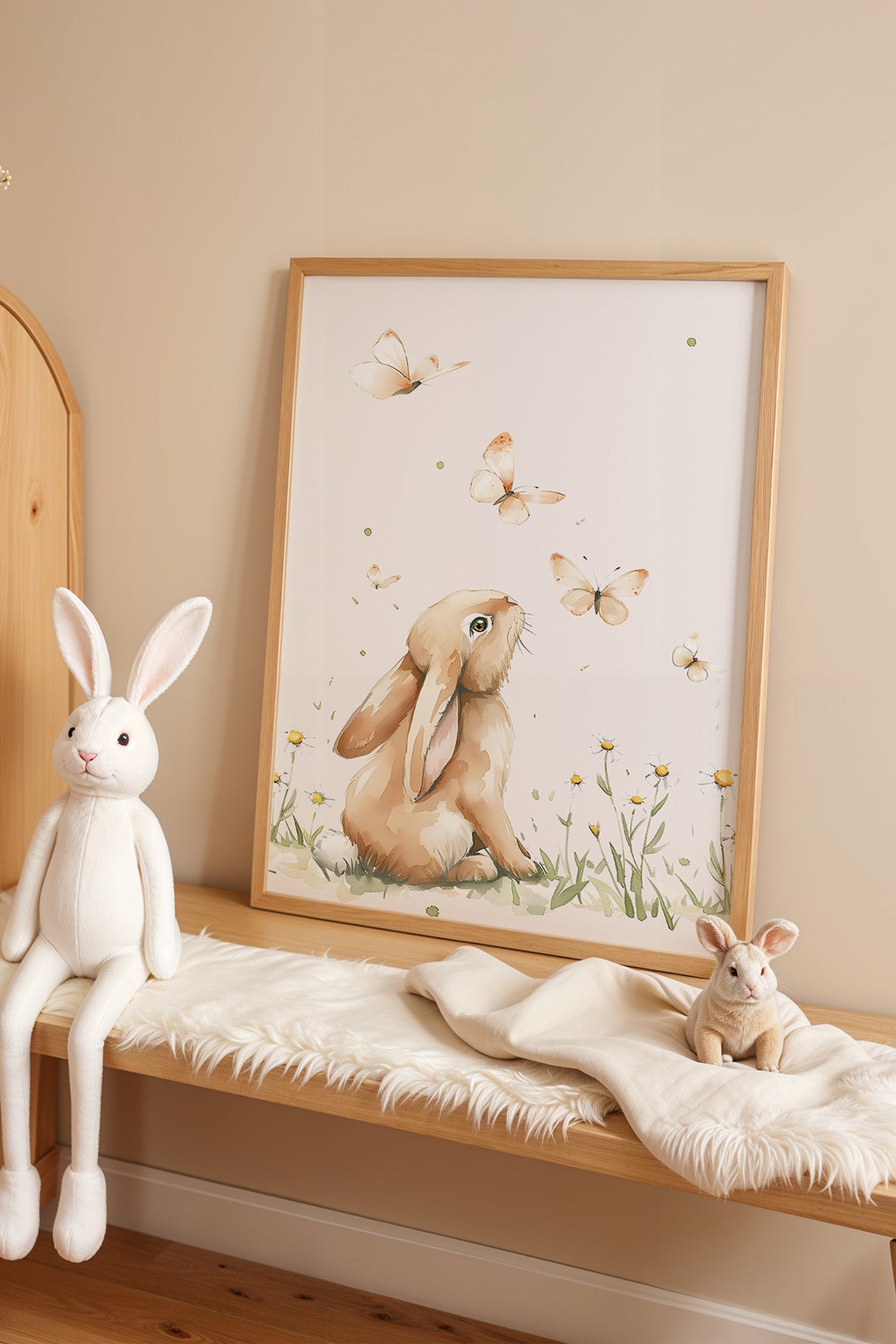 Çocuk Odası, Bebek Odası Ahşap Çerçeveli Poster, Tablo No:86