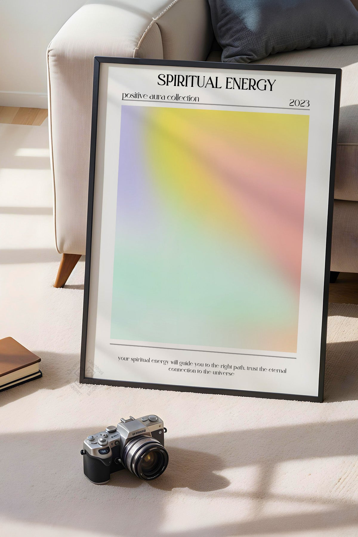 Aura Serisi Siyah Çerçeveli Poster, Tablo No:53