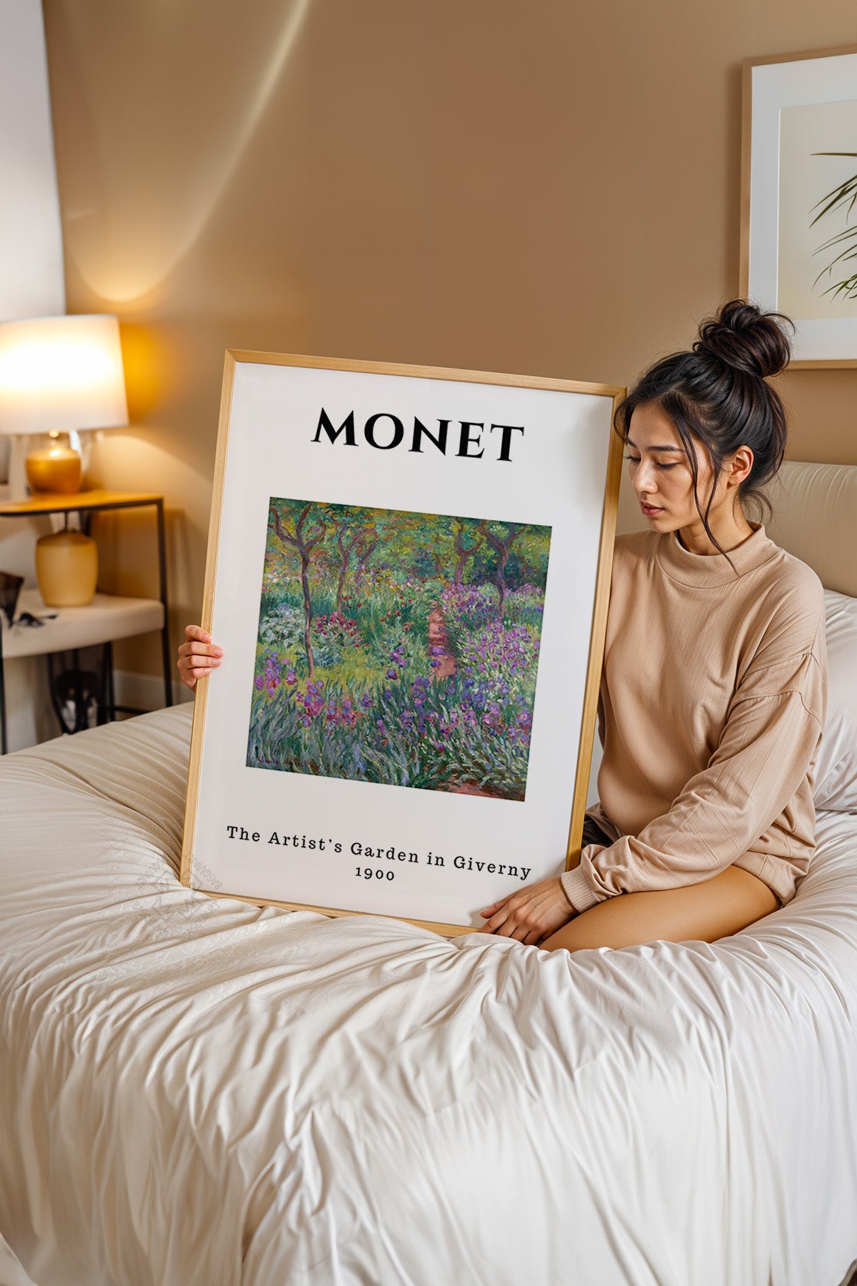 Claude Monet Serisi Ahşap Çerçeveli Poster, Tablo Duvar Dekoru No:21