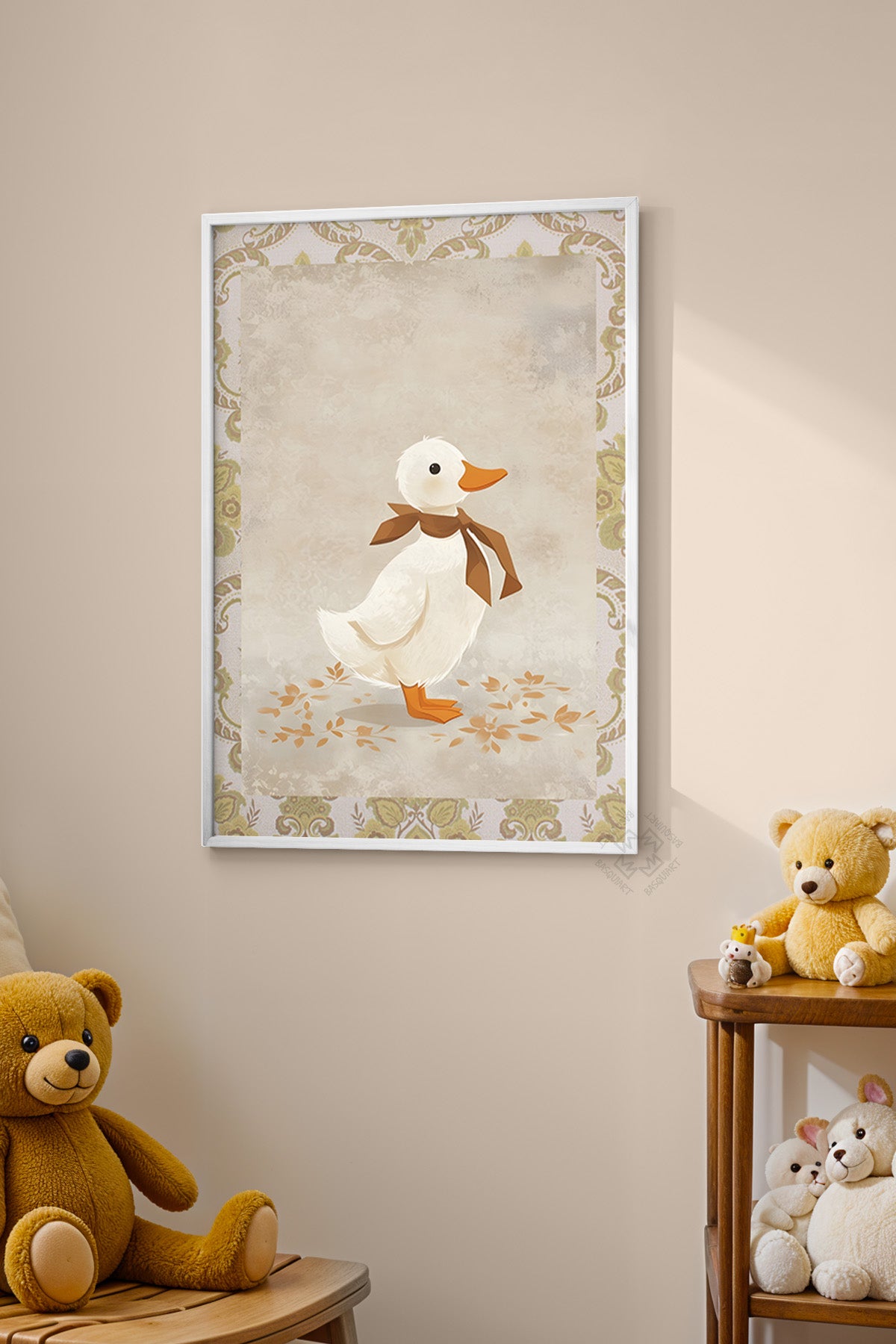 Çocuk Odası, Bebek Odası Beyaz Çerçeveli Poster, Tablo No:62