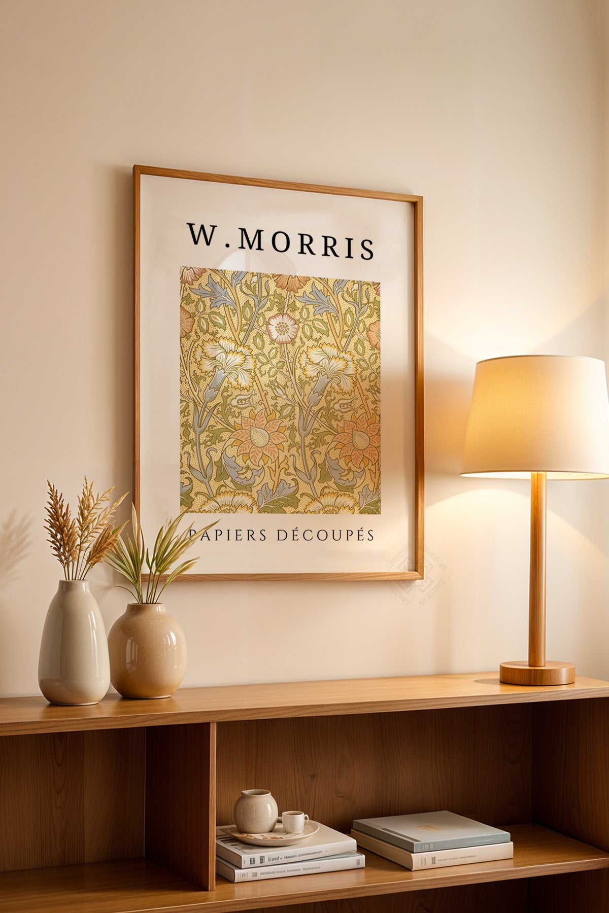 William Morris Serisi Ahşap Çerçeveli Poster, Tablo Duvar Dekoru No:9