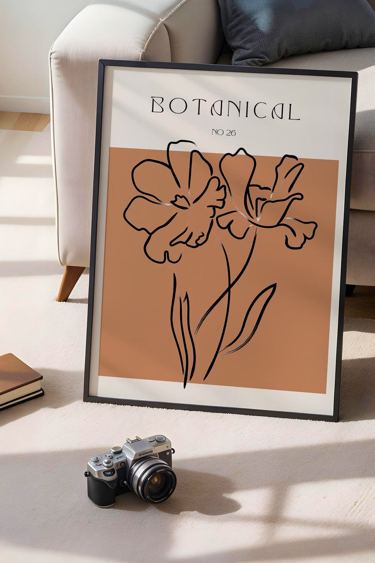 Bohemian Serisi Siyah Çerçeveli Poster, Tablo No:124