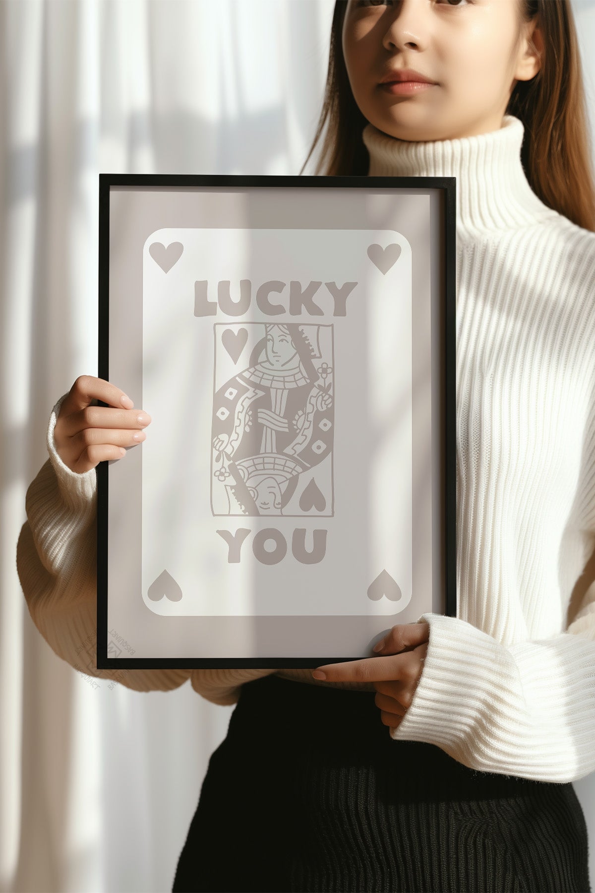 Lucky You Serisi Siyah Çerçeveli Poster, Tablo Duvar Dekoru No:4