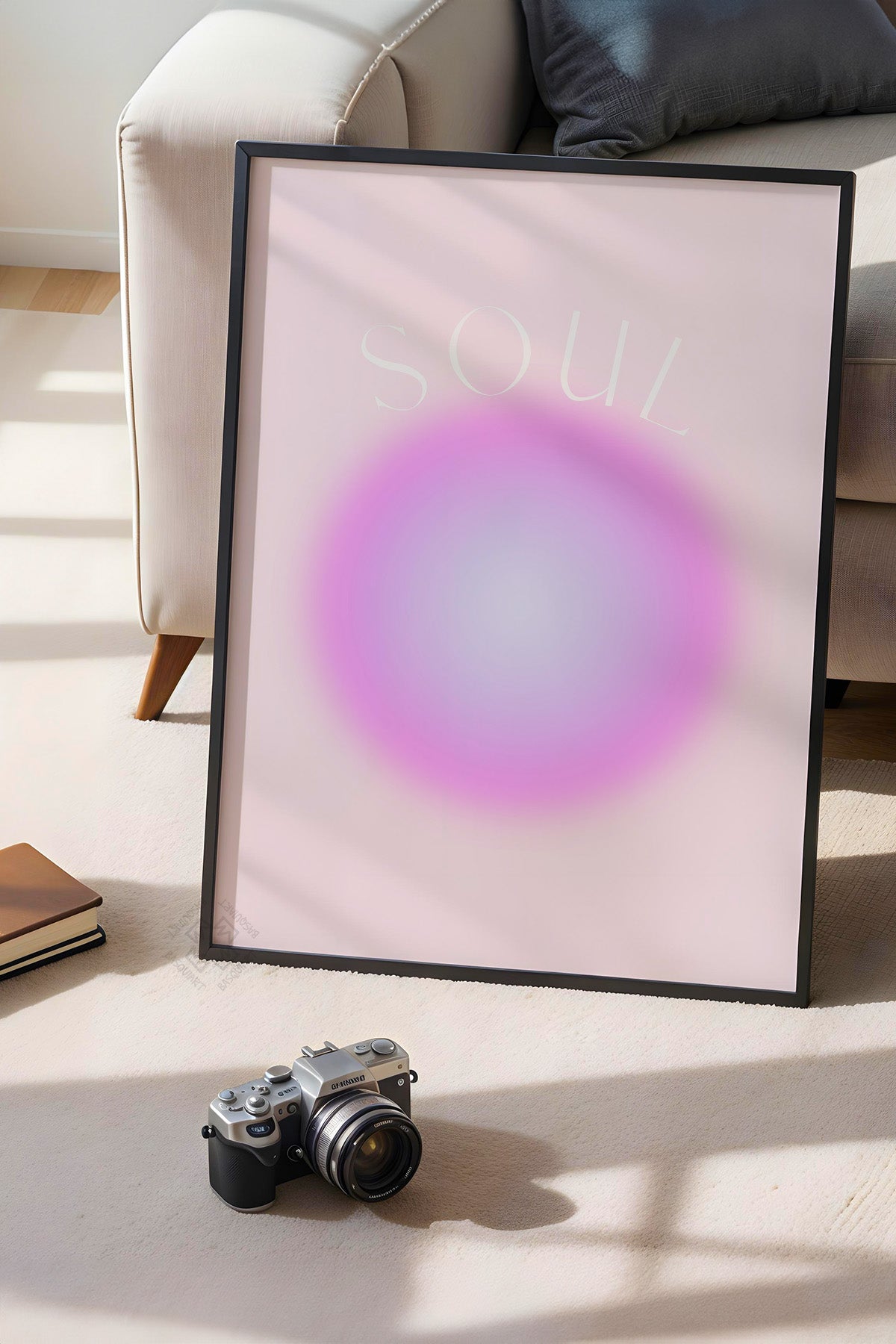 Aura Serisi Siyah Çerçeveli Poster, Tablo No:110