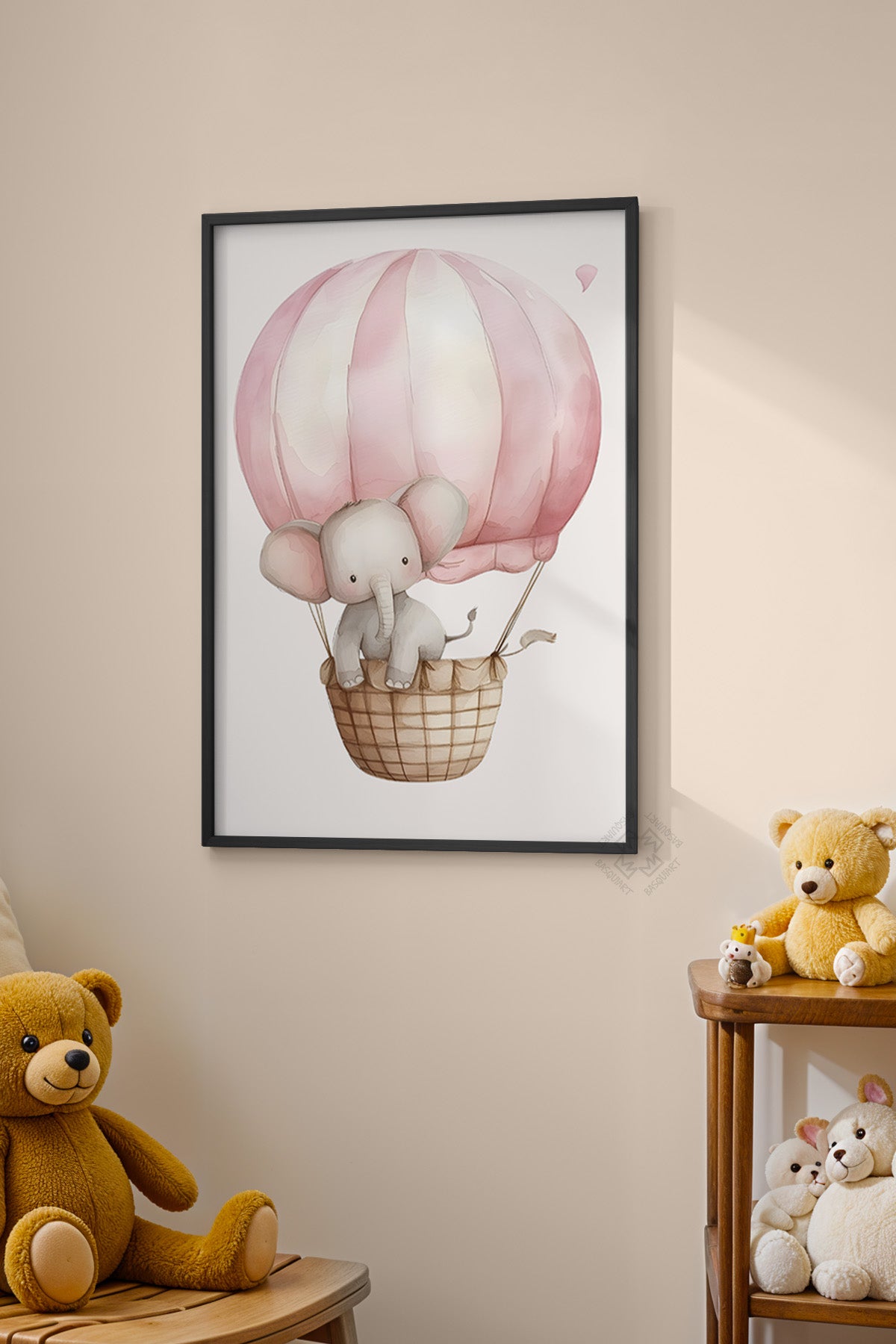 Çocuk Odası, Bebek Odası Siyah Çerçeveli Poster, Tablo No:45