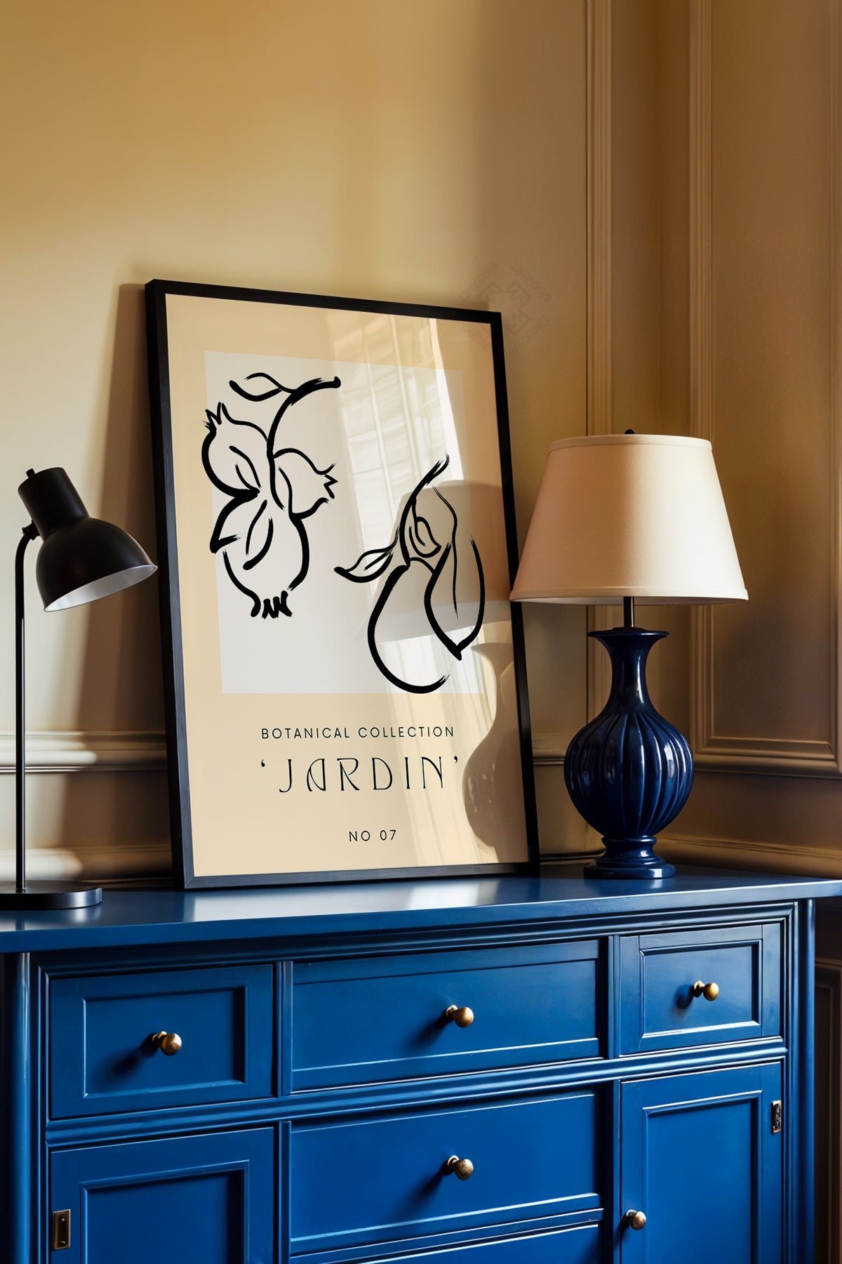 Bohemian Serisi Siyah Çerçeveli Poster, Tablo No:119
