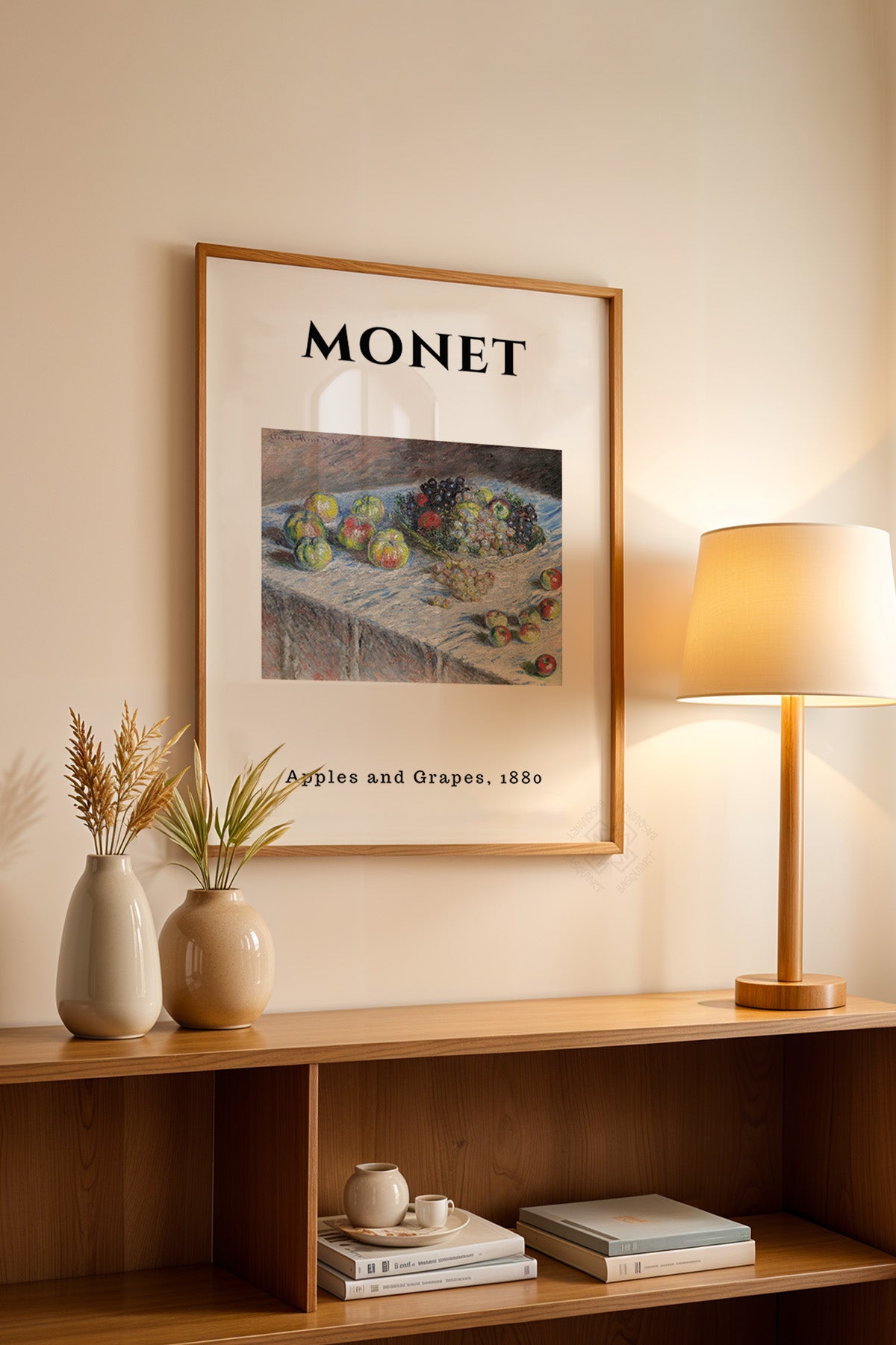 Claude Monet Serisi Ahşap Çerçeveli Poster, Tablo Duvar Dekoru No:7