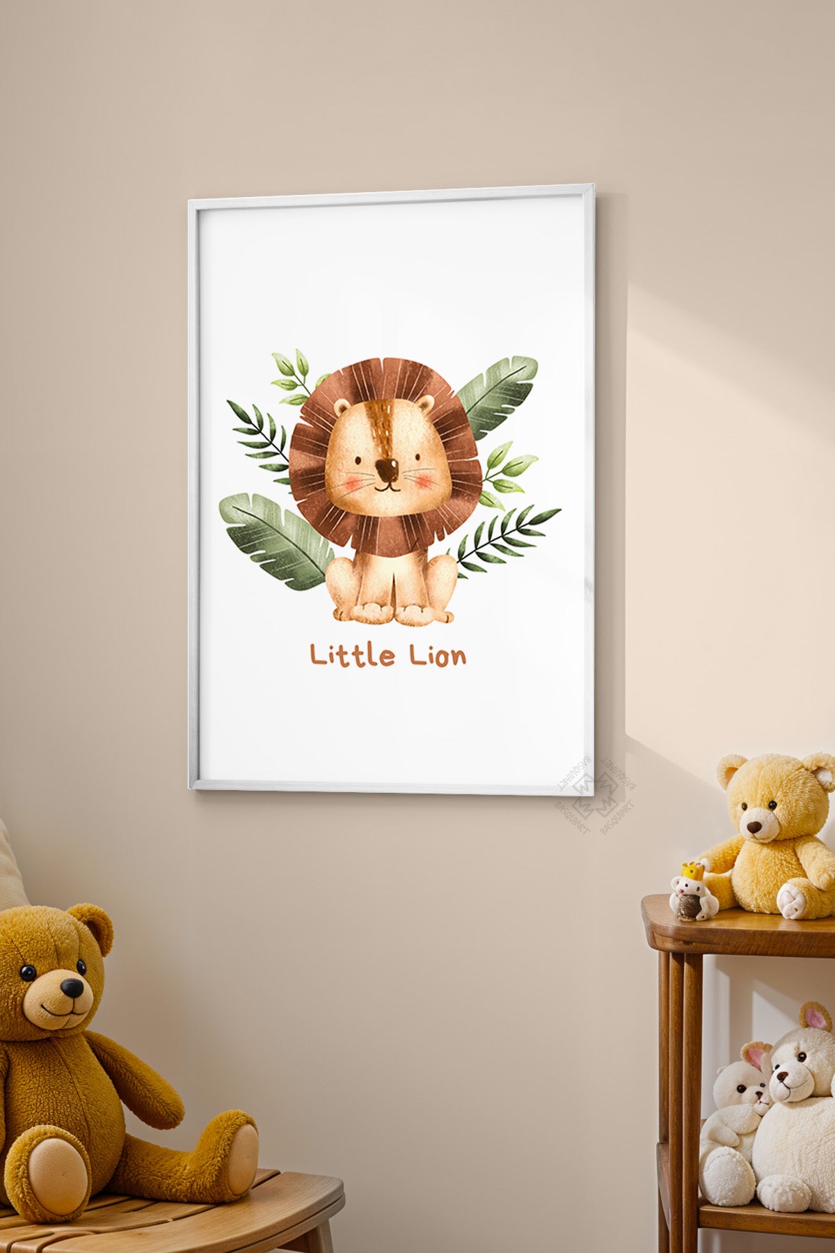 Çocuk Odası, Bebek Odası Beyaz Çerçeveli Poster, Tablo No:97