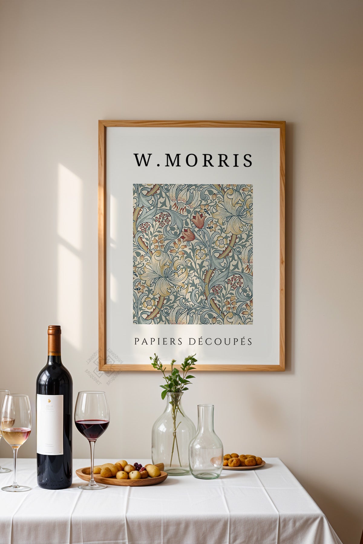 William Morris Serisi Ahşap Çerçeveli Poster, Tablo Duvar Dekoru No:18