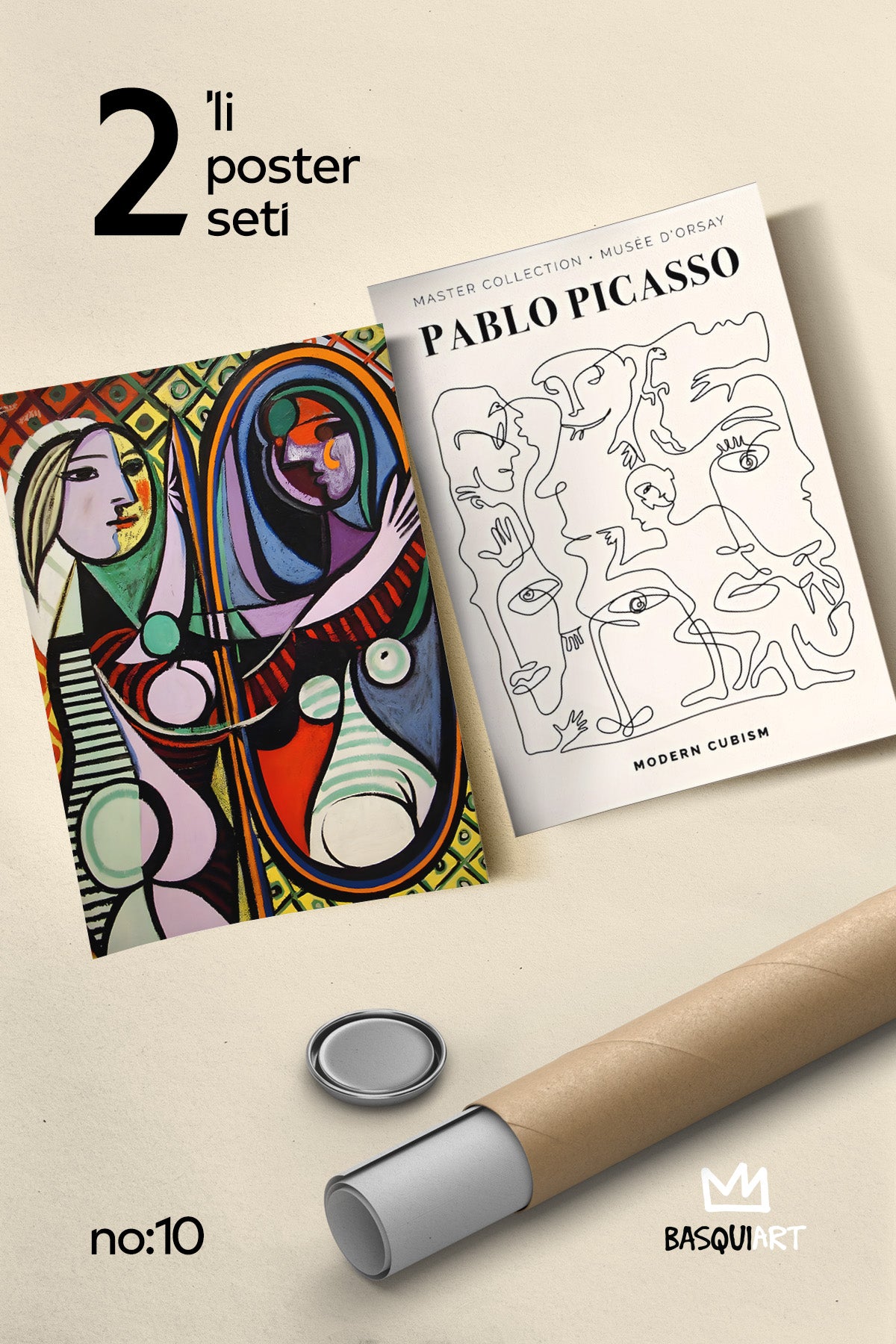 Picasso 2'li Poster Seti, Sanatsal Duvar Dekoru No:10