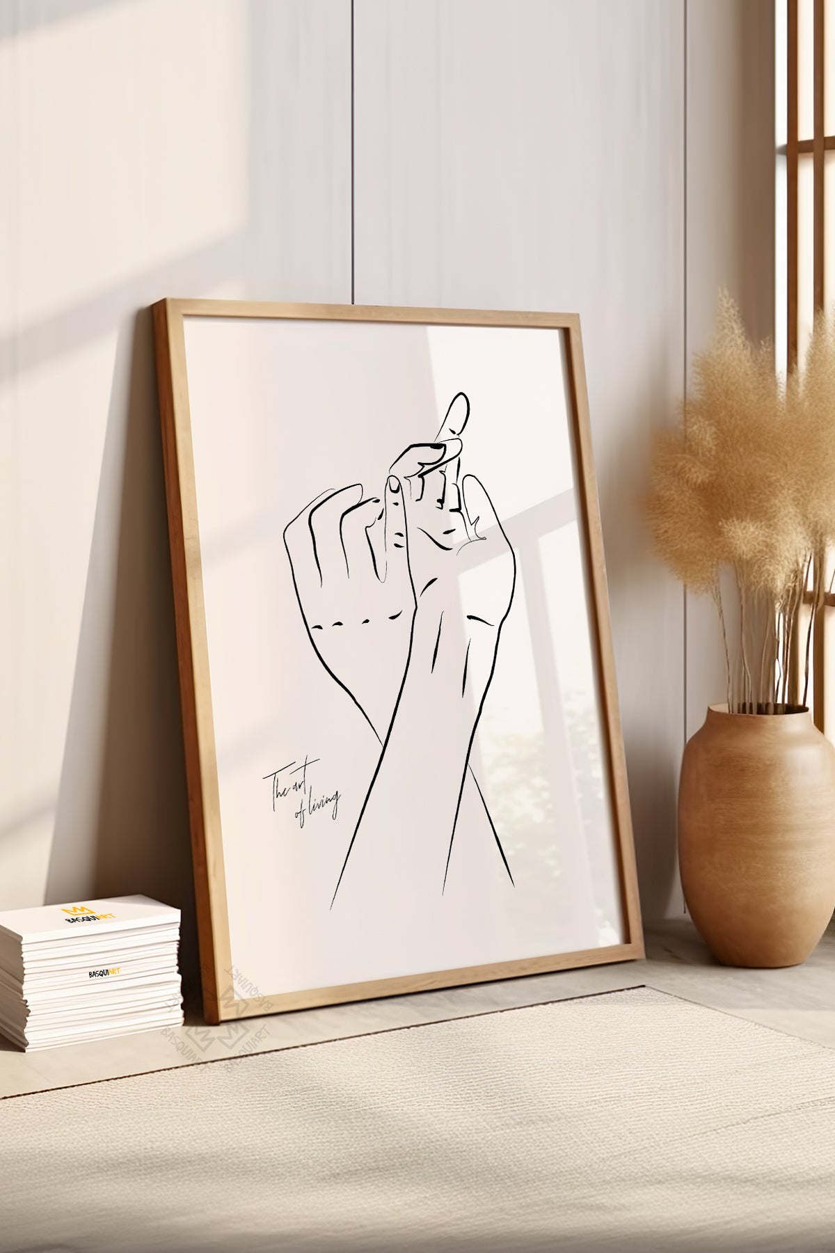Bohemian Serisi Ahşap Çerçeveli Poster, Tablo No:84